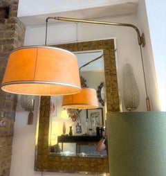 An Italian 1950s brass telescopic adjustable wall light