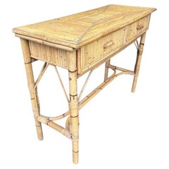 Une console italienne en bambou des années 1970 par Vivai Del Sud