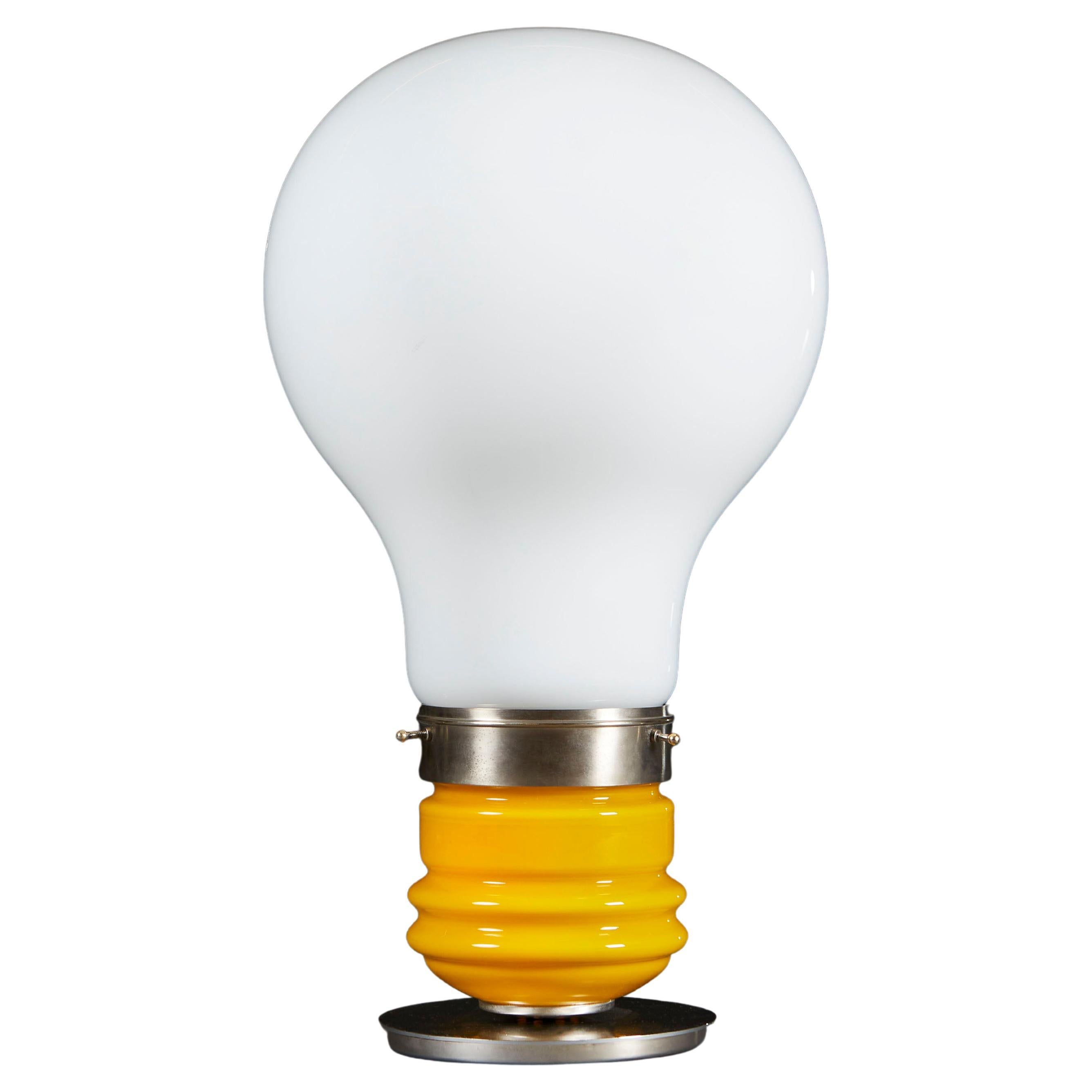 Italian 1970's Giant Light Bulb For Sale