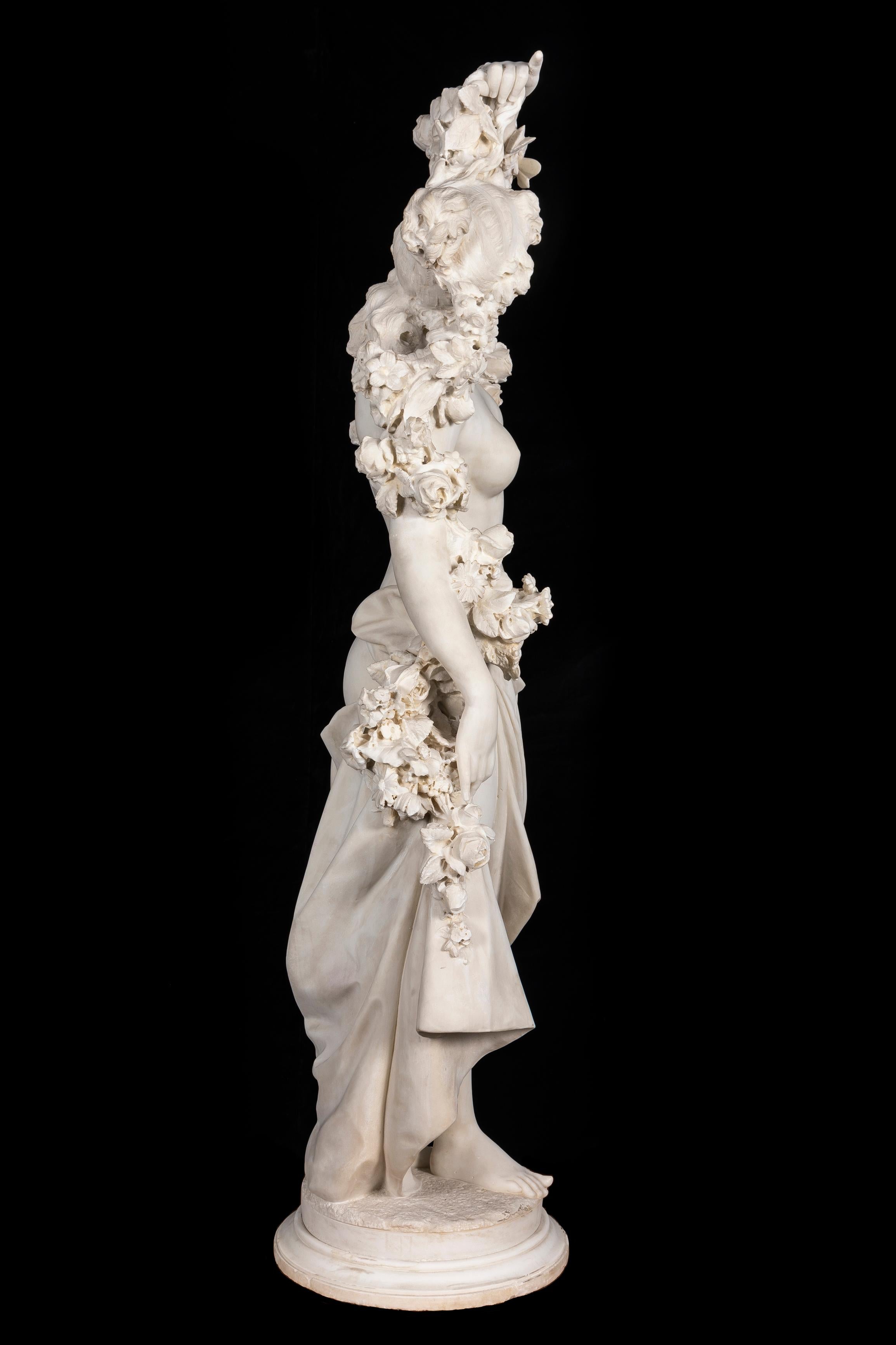 Carrara Marble An Italian 19th C. Marble Sculpture of 