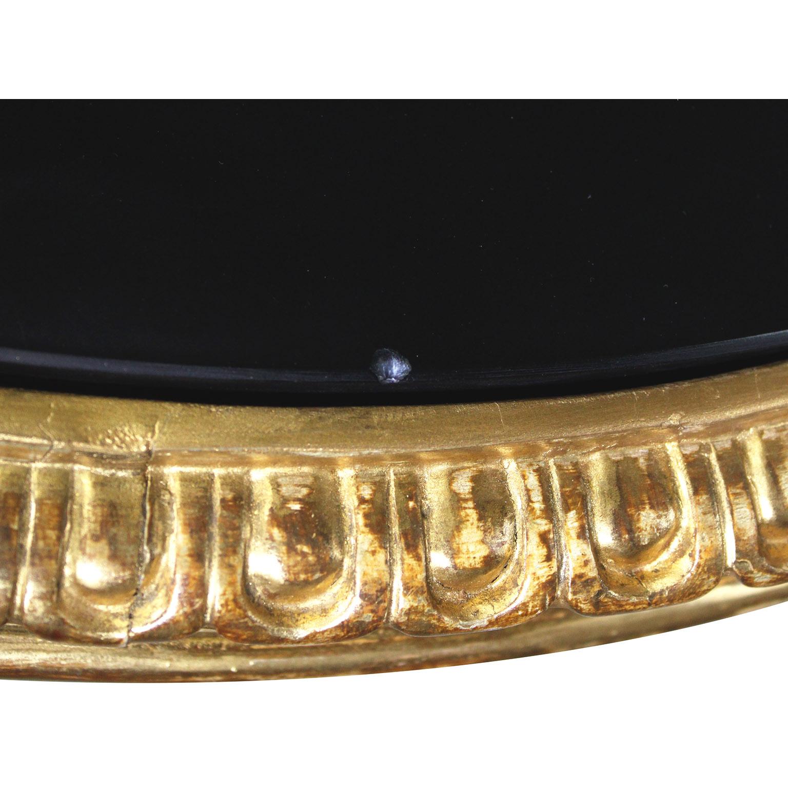 Table italienne du XIXe siècle en marqueterie de Pietra Dura Florentine sur un Stand en bois doré en vente 6