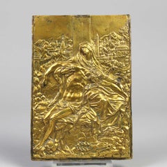 An Italian 19th Century Gilt-Bronze Relief of the Pietà