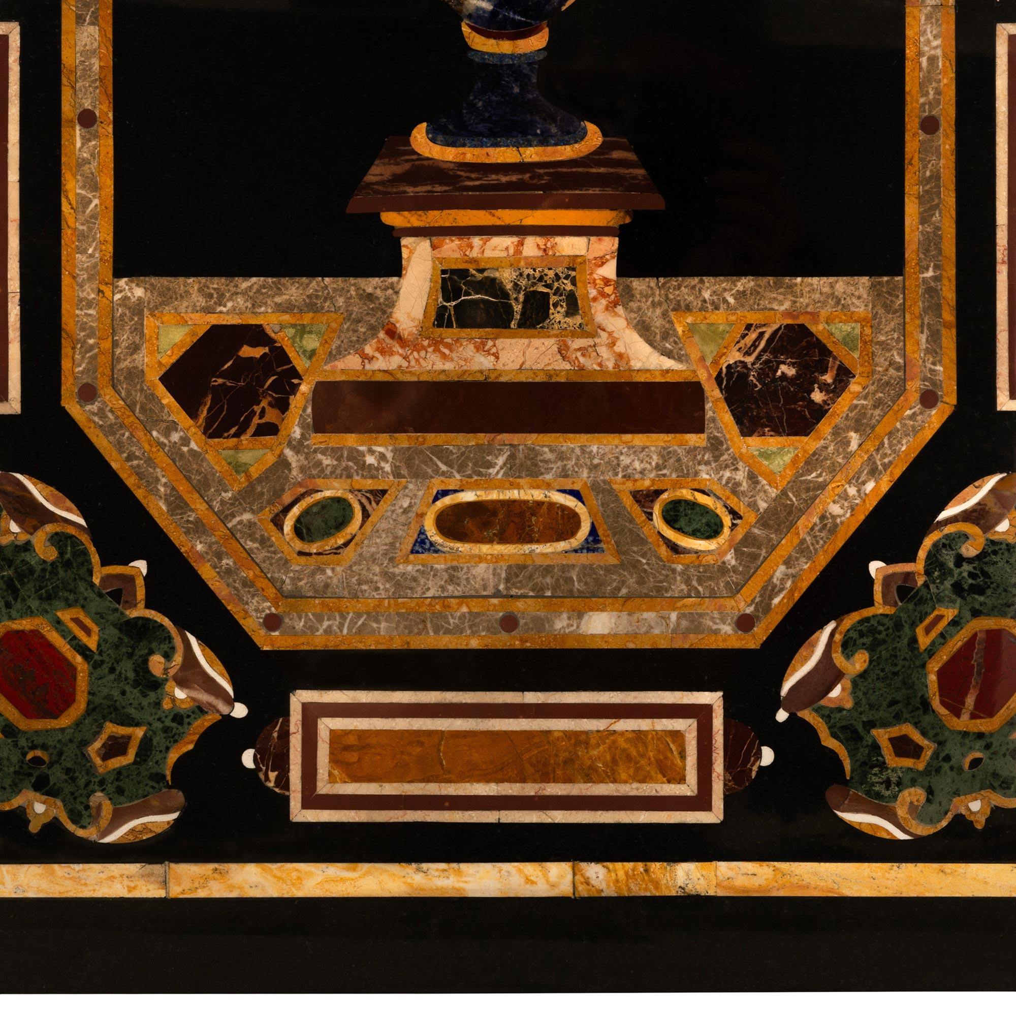 An Italian 19th century Pietra Dura Marble plaque/wall decor For Sale 4