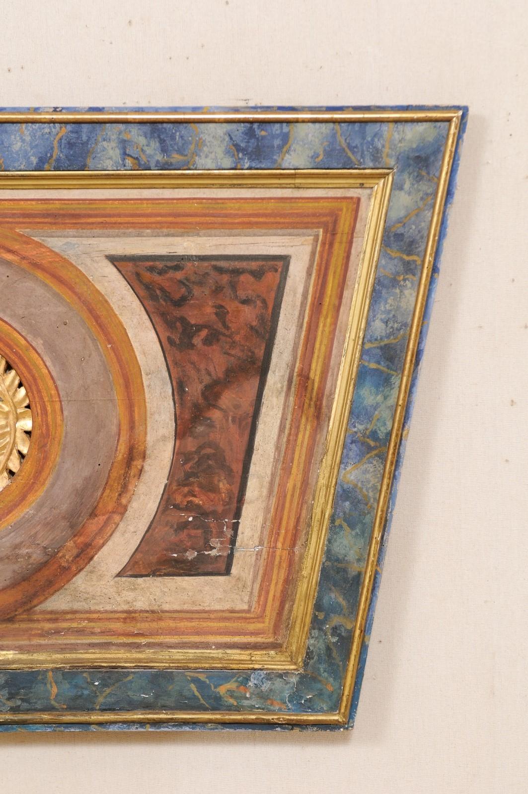 Italienische Trapezförmige Wandplakette aus dem 19. Jahrhundert im Angebot 5