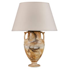 An Italian Alabaster Urn as a Lamp