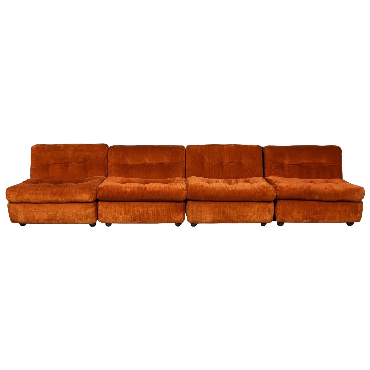 An Italian "Amanta" 4-Piece Modular Sofa By Mario Bellini For B&B Italia, c.1980