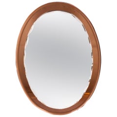 20th Century Italian Oval Mirror H 80cm W 58cm Italian Circa 1970