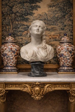 An Italian Baroque Marble Bust of a Goddess, circa 1700