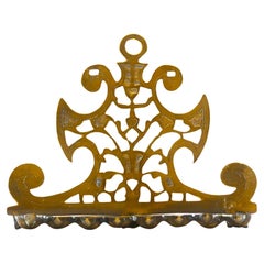 An Italian Brass Hanukkah Lamp, 18th Century