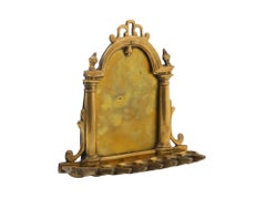 An Italian Brass Hanukkah Lamp, Circa 1700