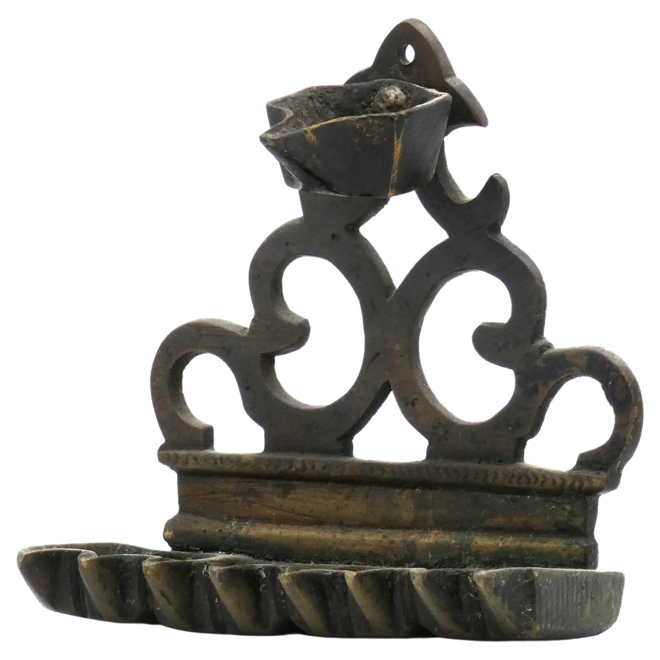 A Brass Hanukkah Lamp, North Africa mid 19th Century For Sale