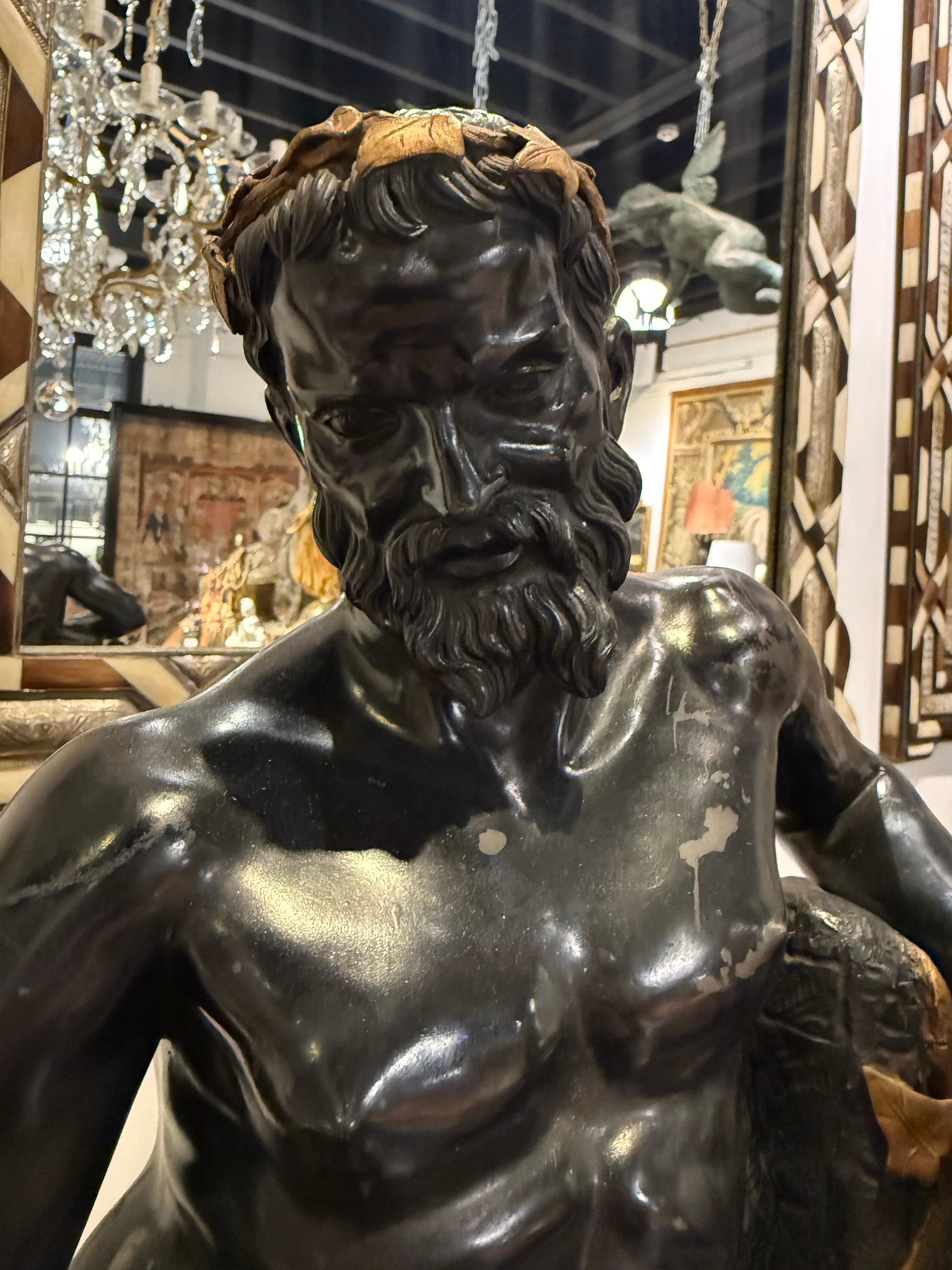 Italiano Figura bacchica italiana in bronzo e ormolu, XIX secolo in vendita