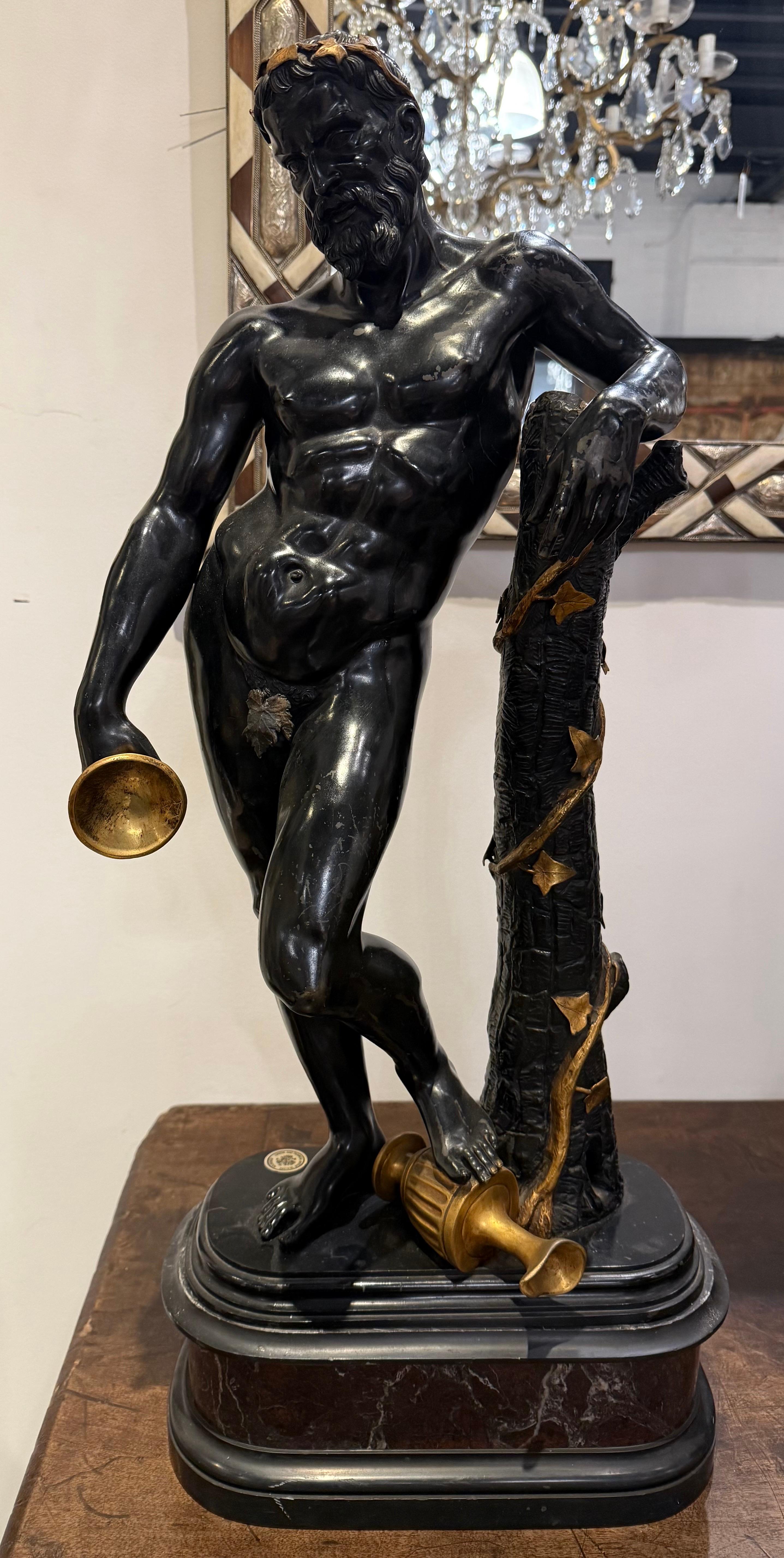 Figura bacchica italiana in bronzo e ormolu, XIX secolo In condizioni buone in vendita a ARMADALE, VIC
