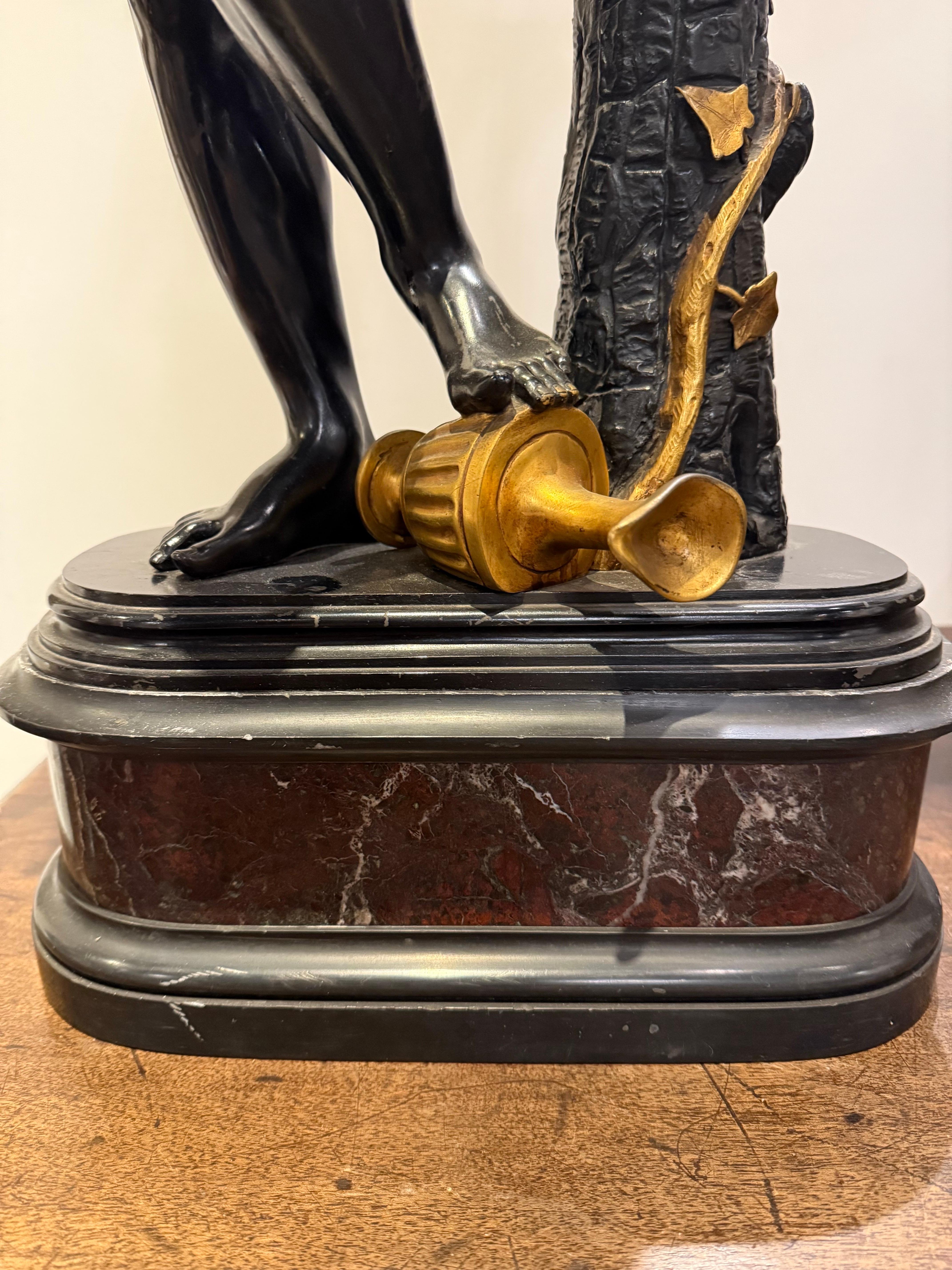Figura bacchica italiana in bronzo e ormolu, XIX secolo in vendita 1