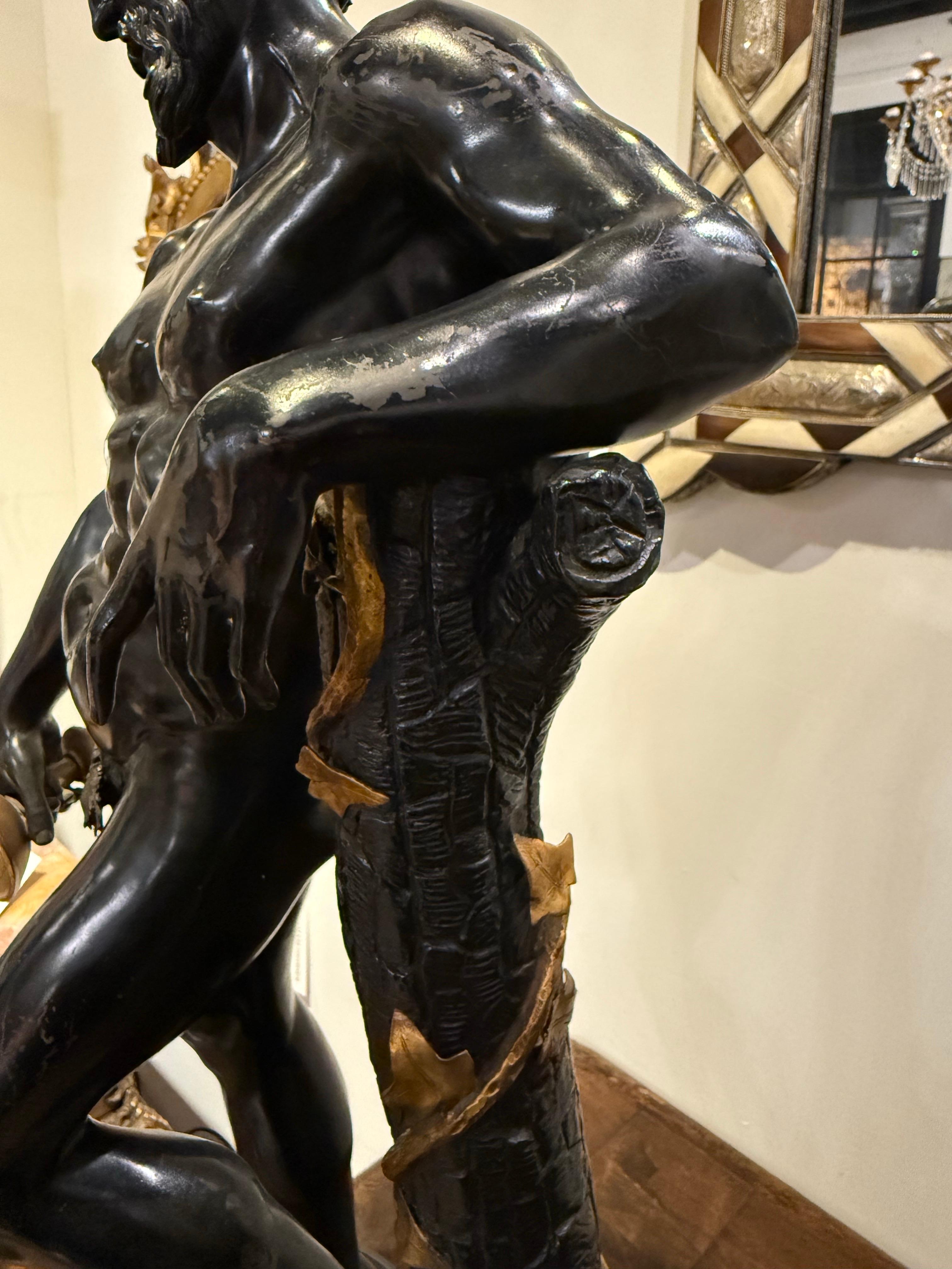 Figura bacchica italiana in bronzo e ormolu, XIX secolo in vendita 3