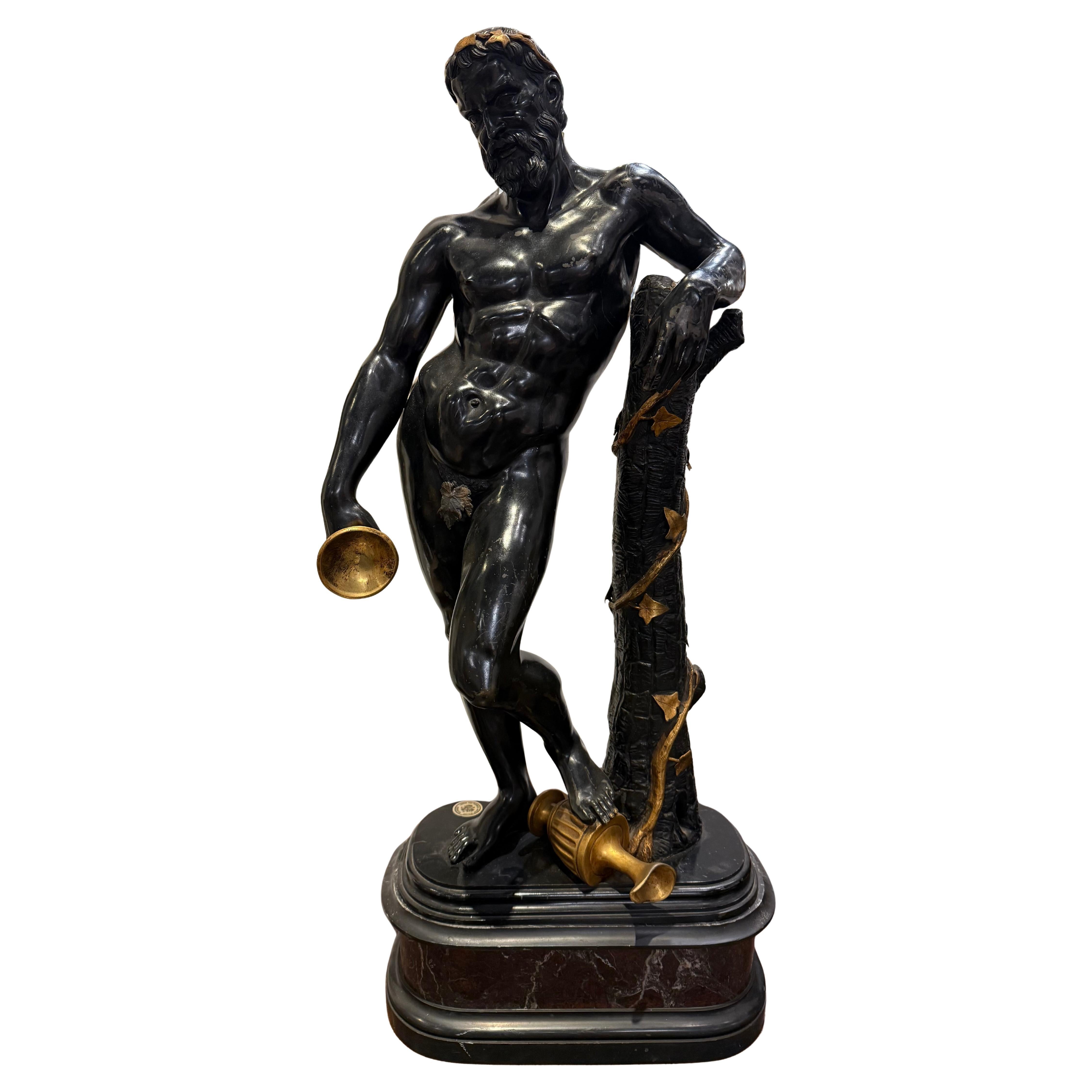 An Italian Bronze and Ormolu Bacchic Figure, 19th Century