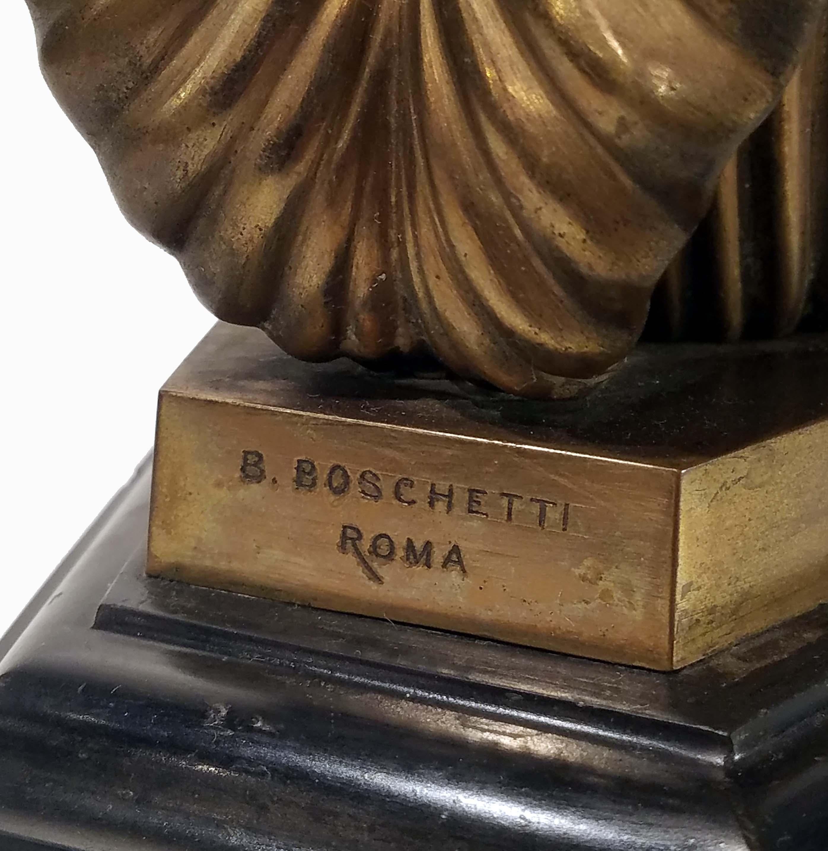 Italian Bronze Rhyton Vase by Benedetto Boschetti, Rome, circa 1840 5