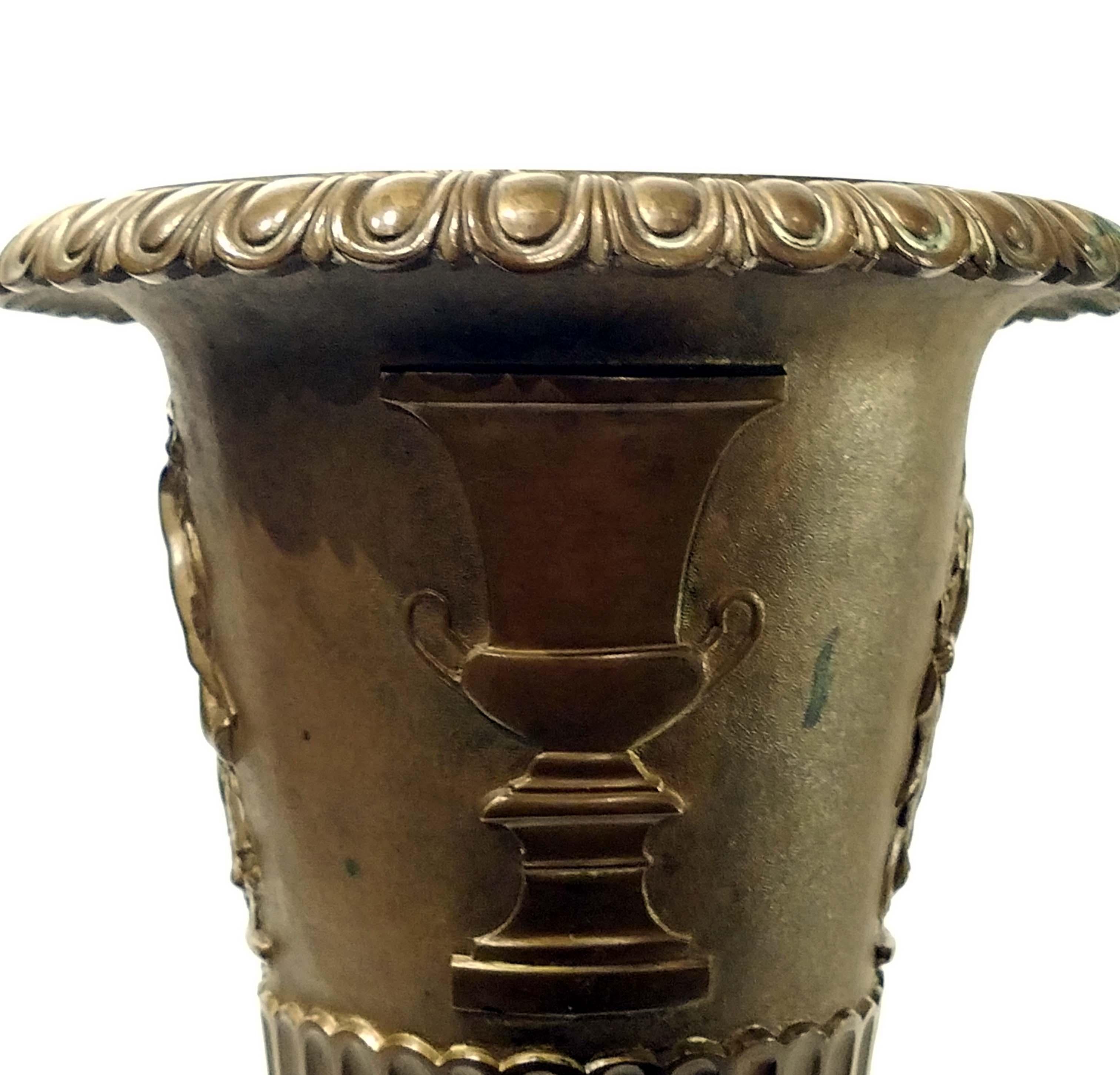 Italian Bronze Rhyton Vase by Benedetto Boschetti, Rome, circa 1840 3