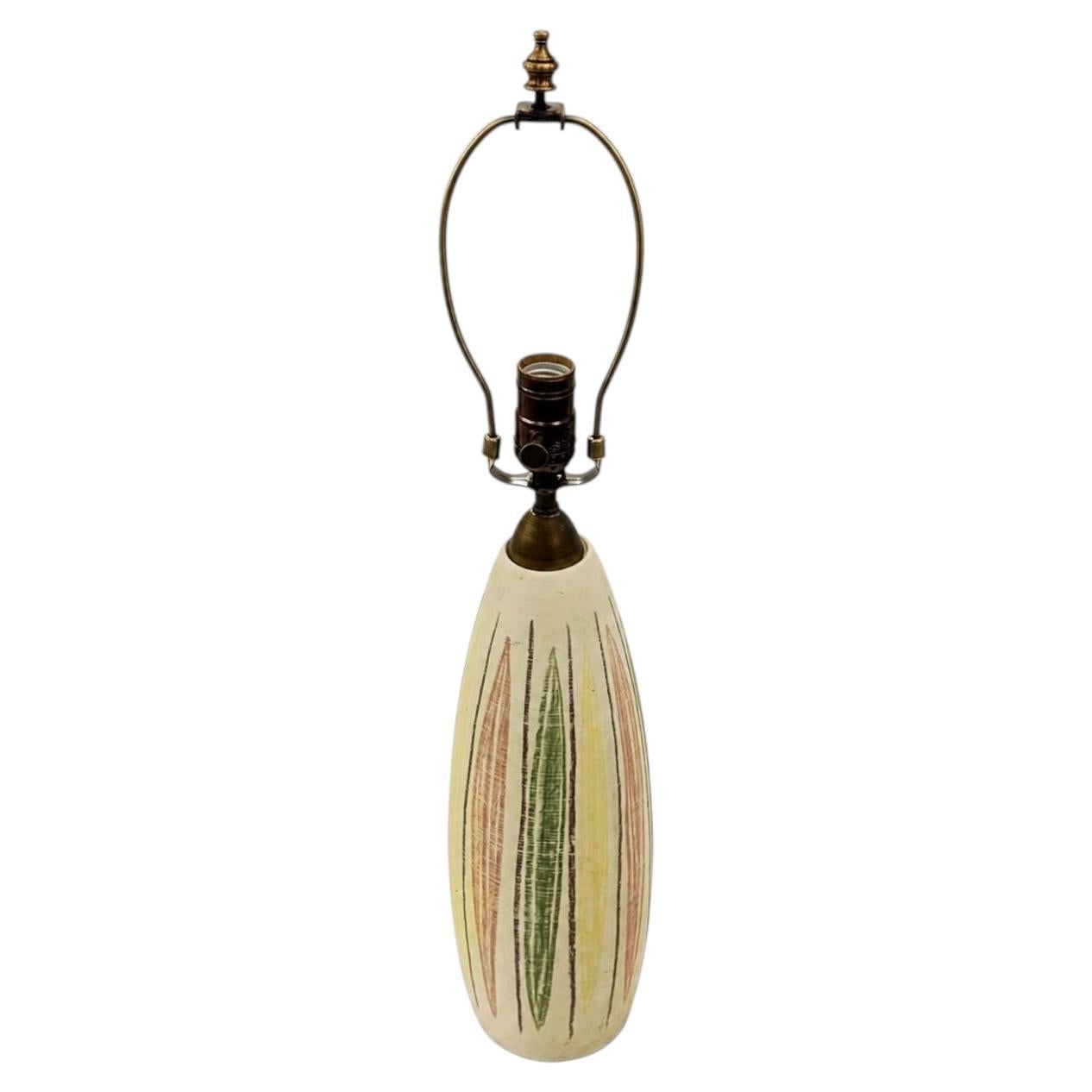 An Italian Ceramic Table Lamp