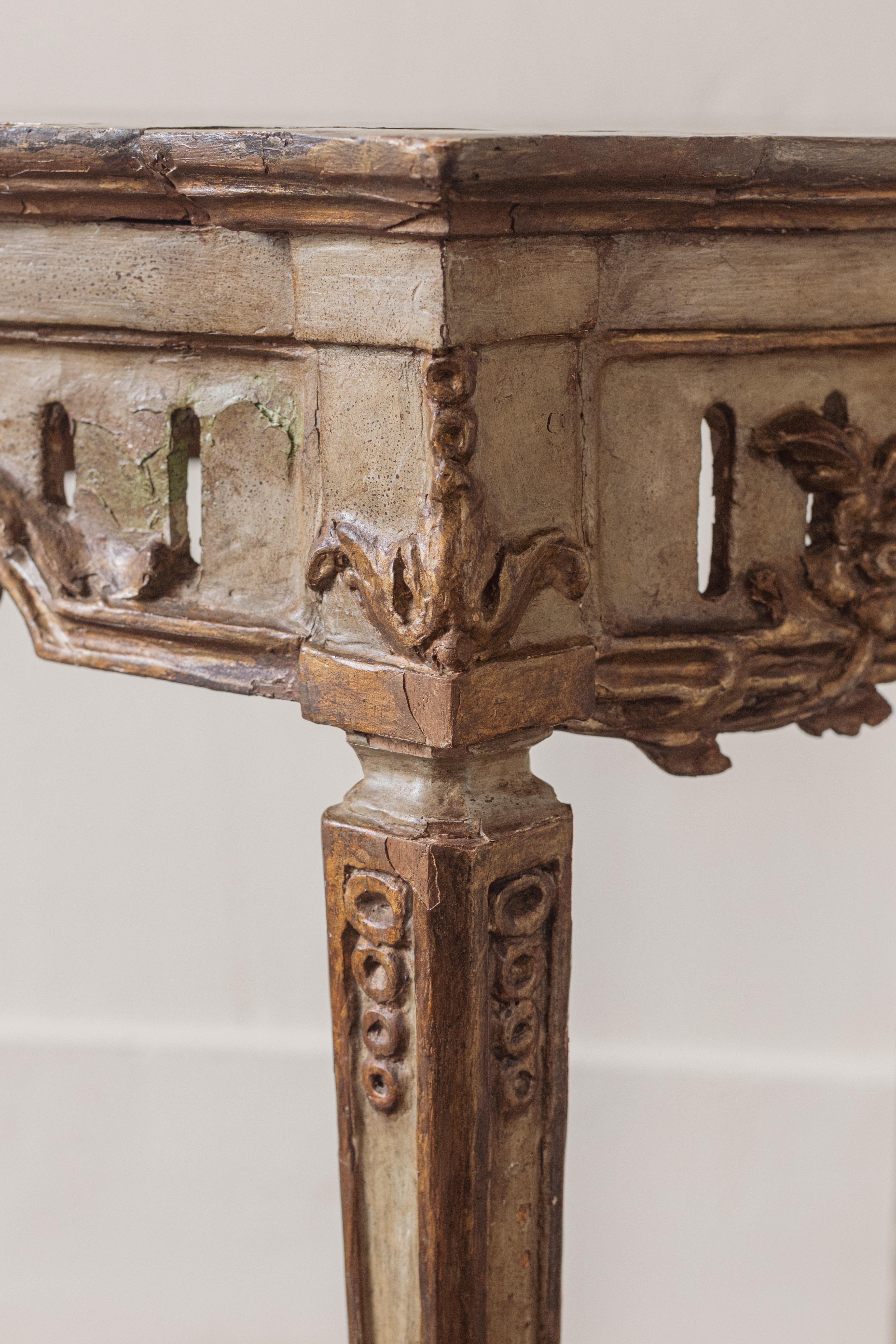 Mid-18th Century An 18th Century Italian Console Table For Sale