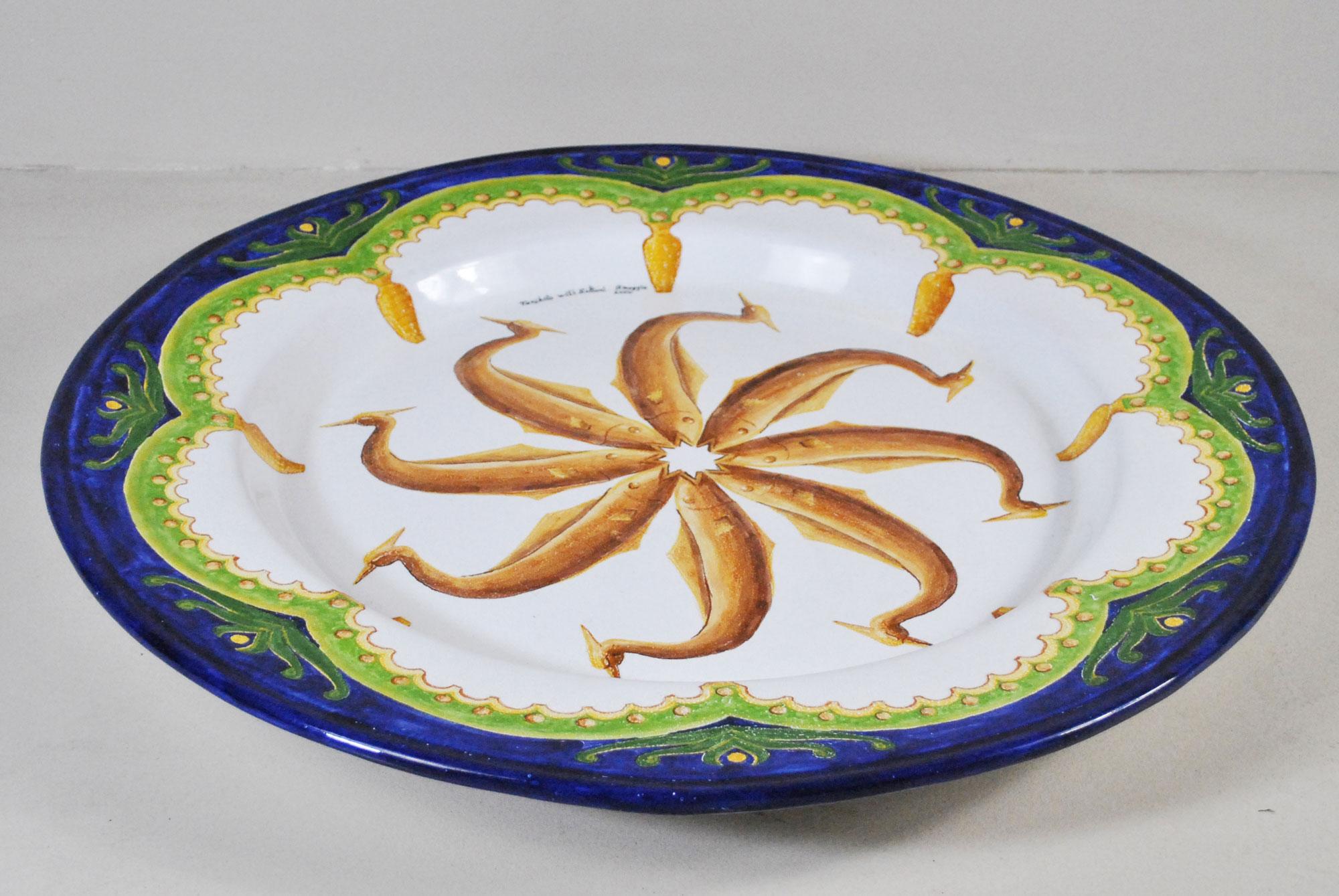 Other Italian Contemporary Large Ornamental Plate Centerpiece For Sale