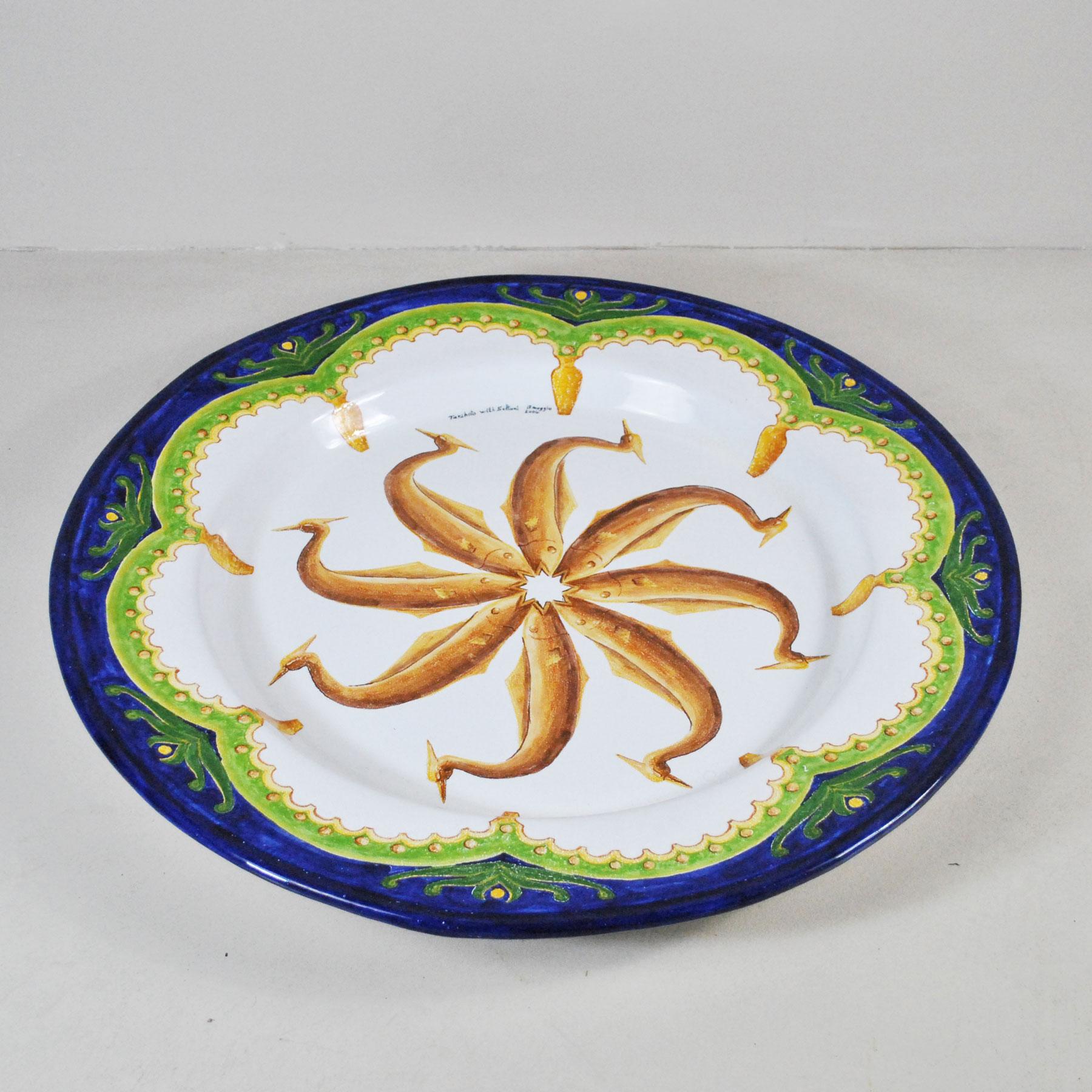 Italian Contemporary Large Ornamental Plate Centerpiece For Sale 1