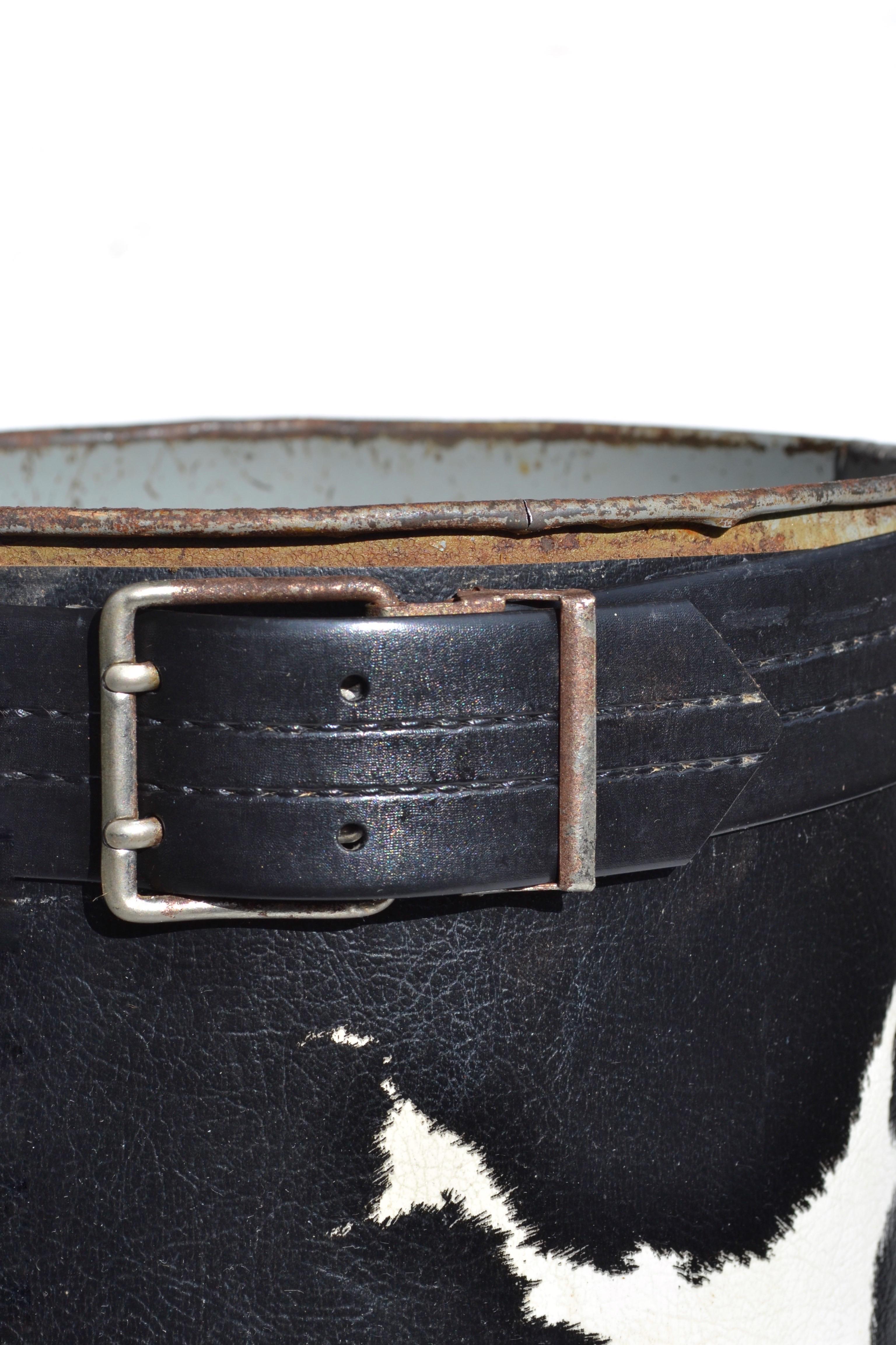 Mid-Century moderno Portaombrelli italiano in vinile con grafica 