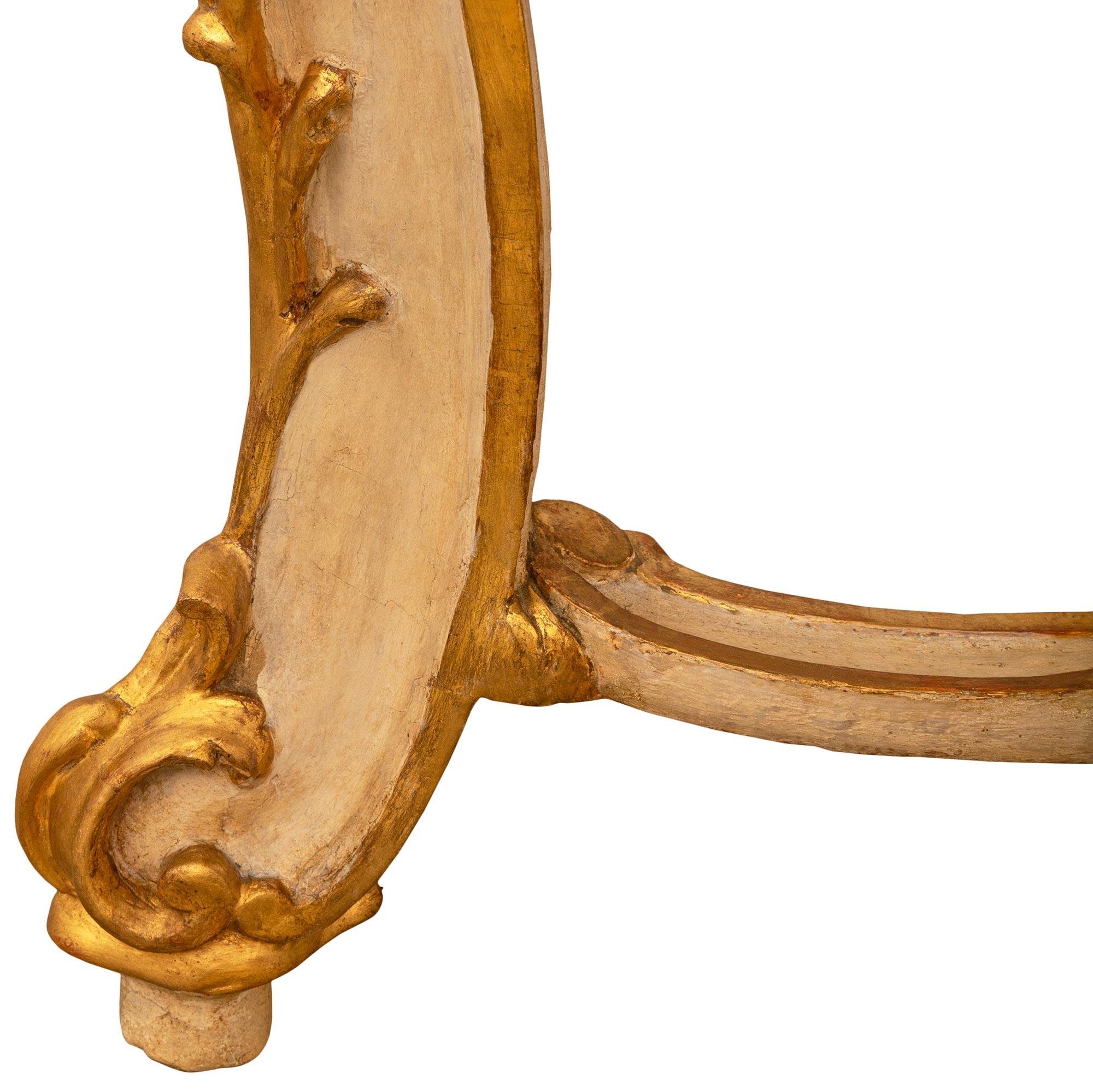 Eine italienische Konsole aus Alabastro Fiorito aus venezianischem St. Giltwood des frühen 18. im Angebot 2