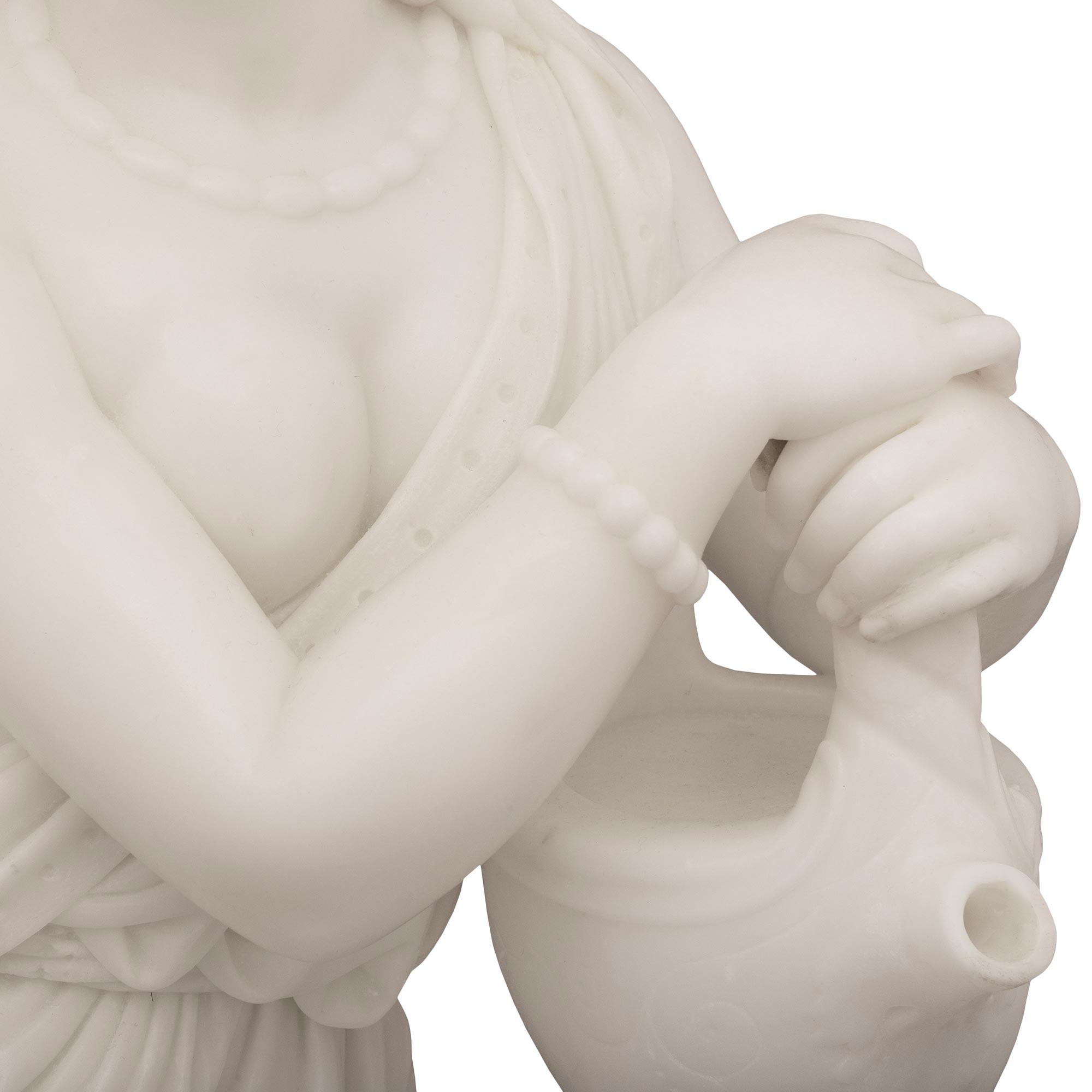 Eine italienische Marmorstatue aus dem frühen 19. Jahrhundert von Carmelo Fontana im Angebot 2