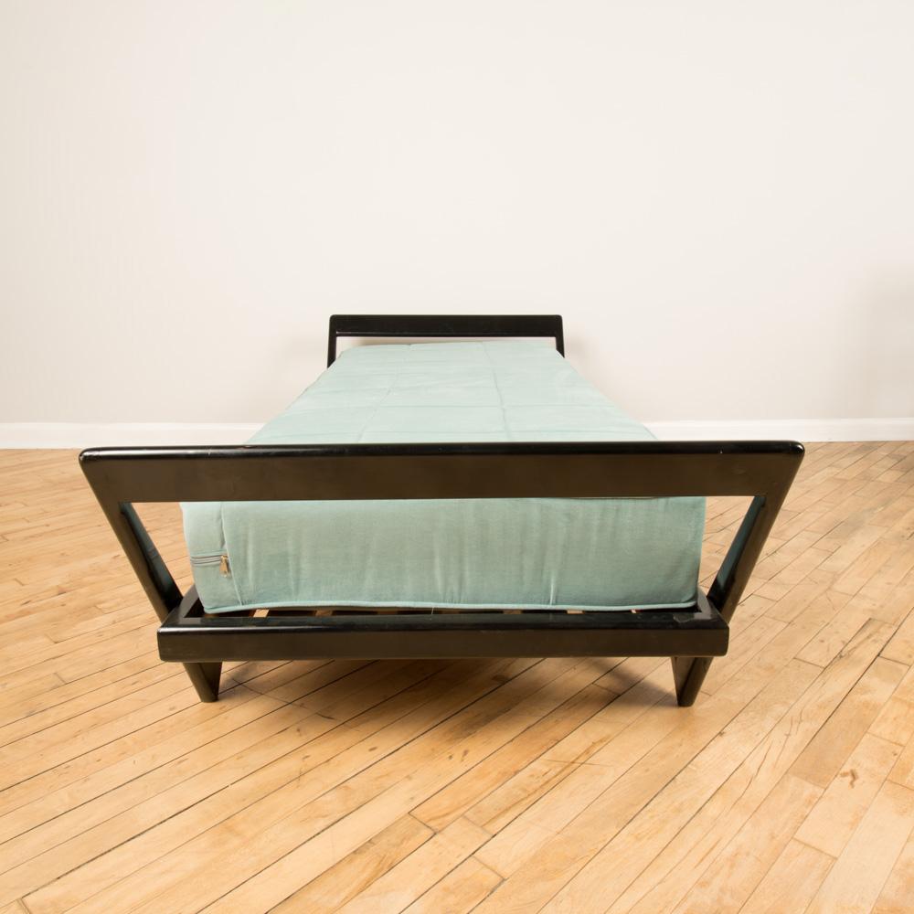 Mid-20th Century Italian Ebonized Day Bed in the Manner of Ico Parisi, circa 1950