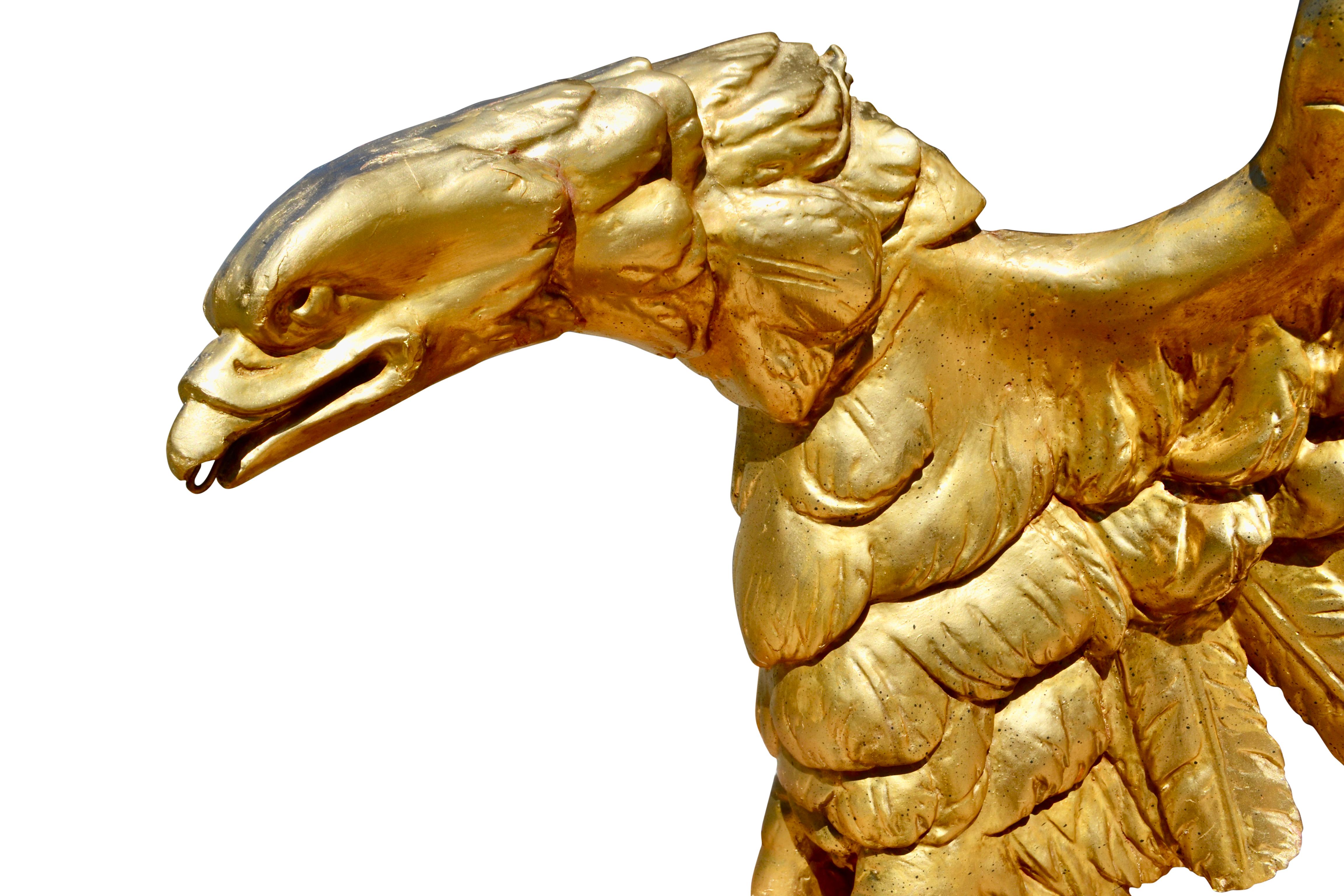 Italian Empire Early 19th Century Gilt Wood Eagle 2