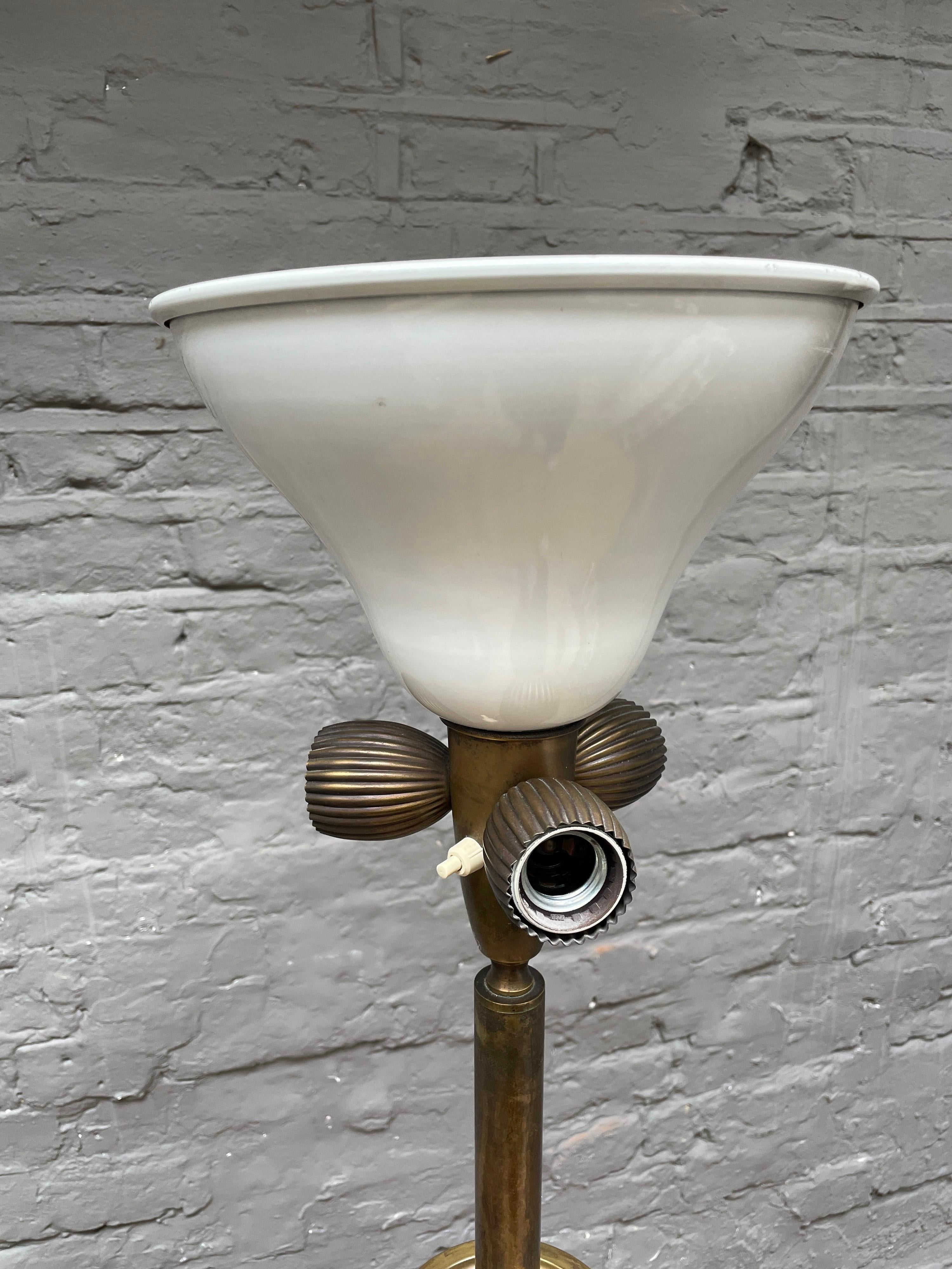 Italian Gaetano Sciolari Brass Floor Lamp 4