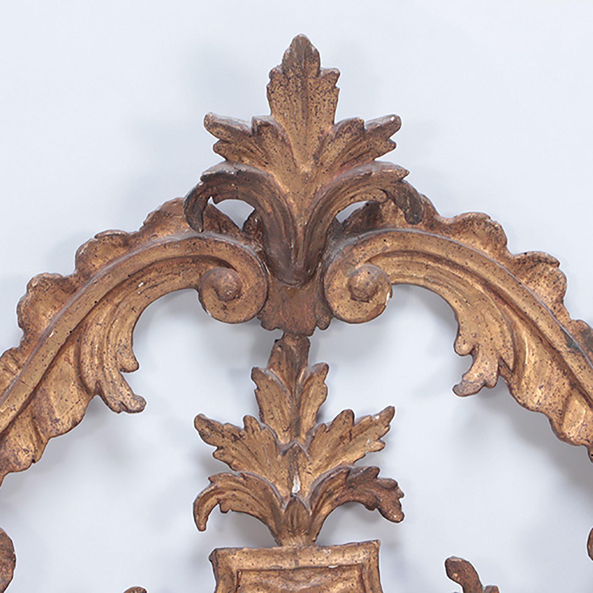 19th Century Italian Giltwood and Carved Mirror, circa 1810