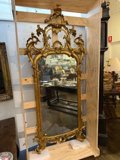 Ein italienischer Rokoko-Spiegel aus Gildeholz, Ende 18.