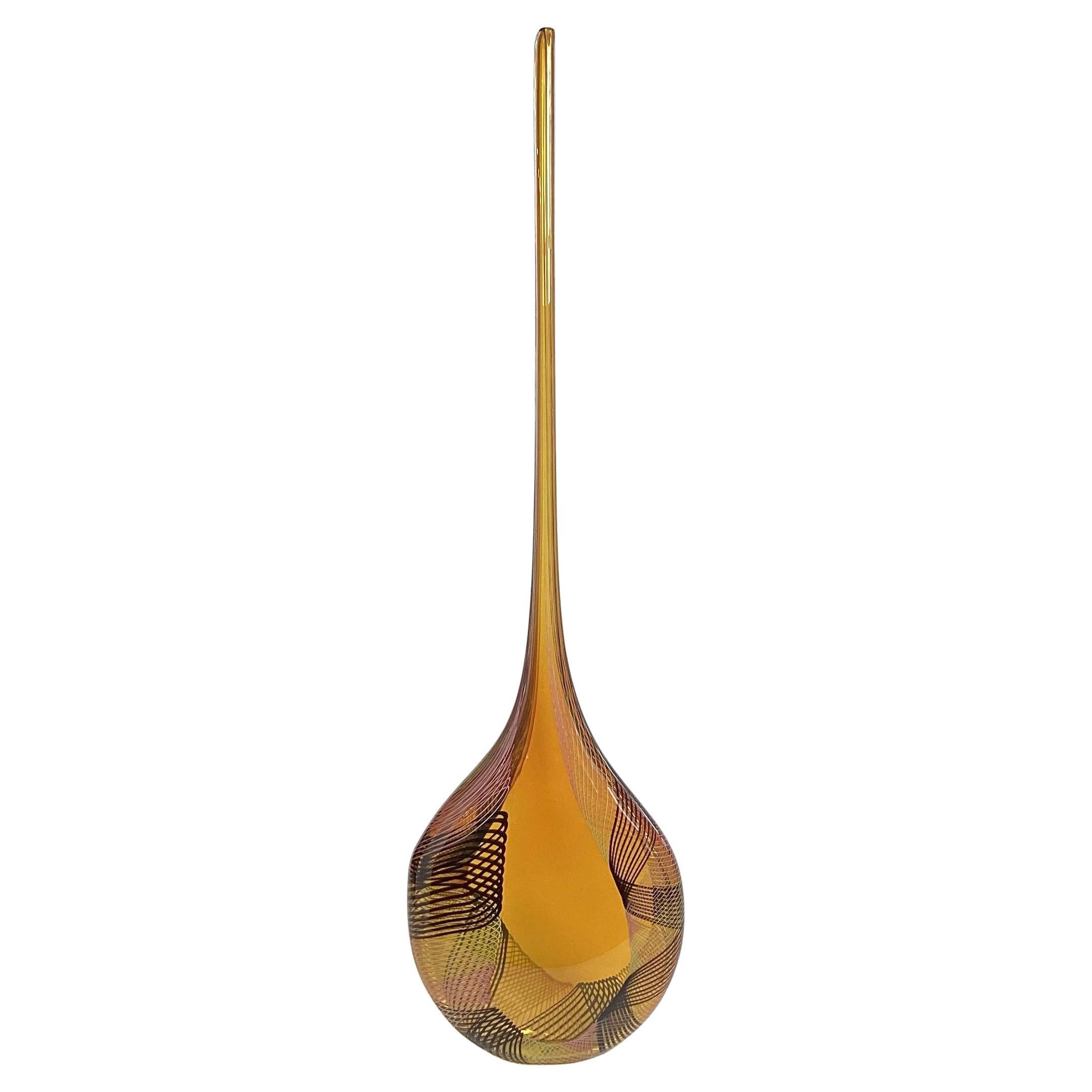 An Italian Glass "Angel Tear" Vase by Lino Tagliapietra