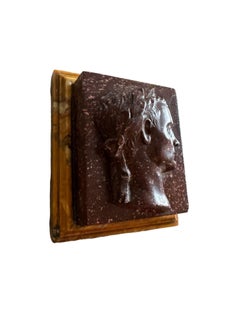 Pisapapeles de pórfido y mármol de Siena del Gran Tour italiano, finales del siglo XIX