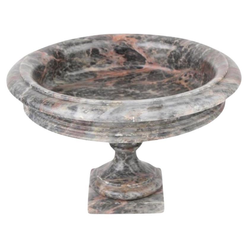 Tazza aus grauem italienischem Marmor, 19. Jahrhundert