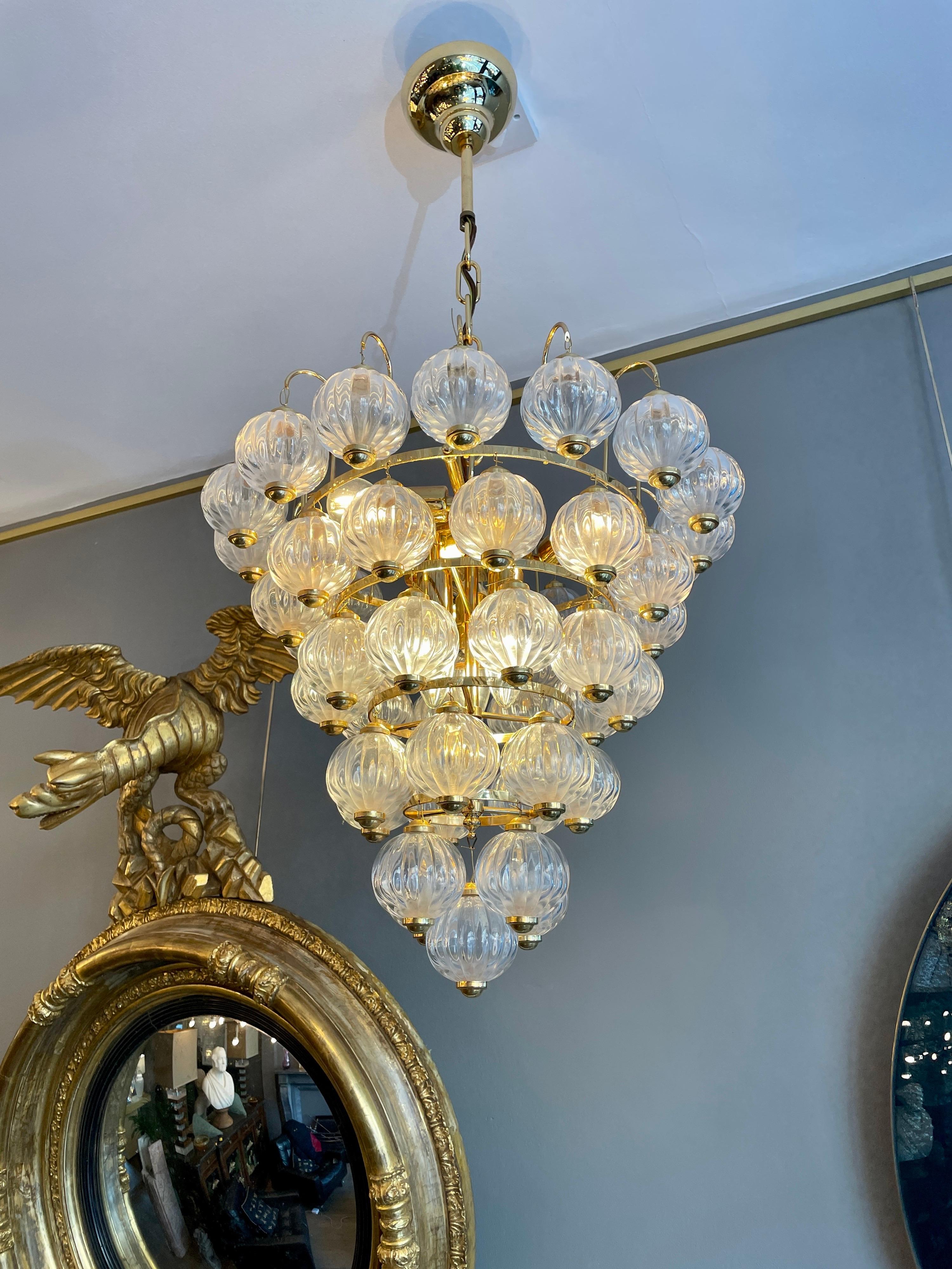 custom made blown glass italian chandeliers