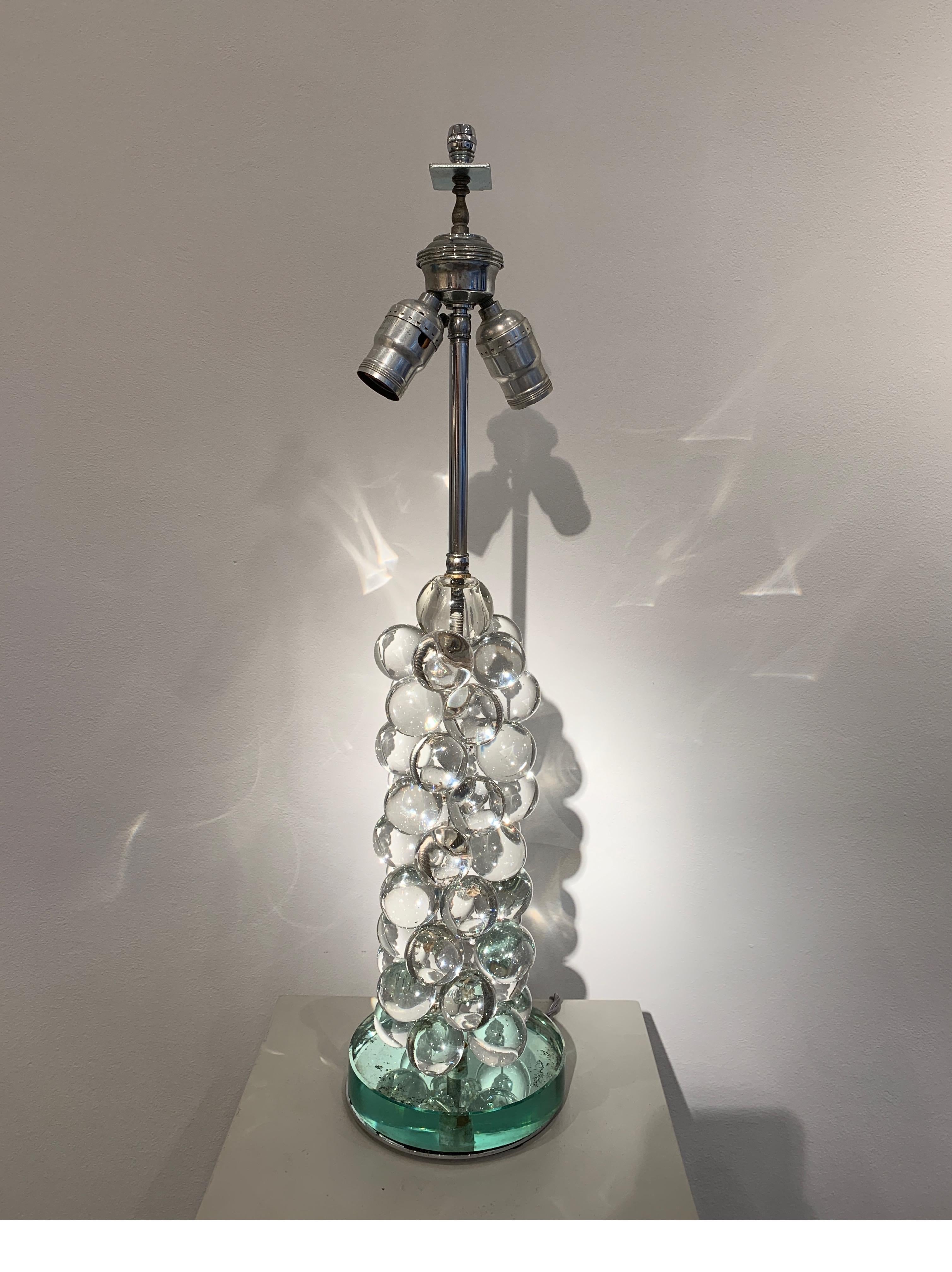 Italian Lamp Made of Glass Beads, circa 1990s 1