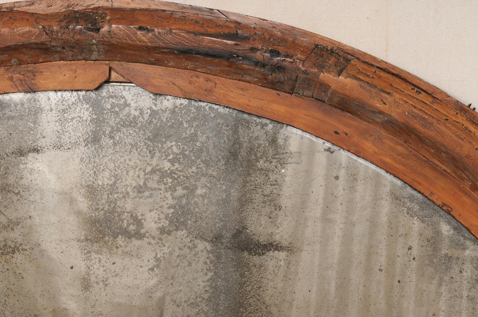 An Italian Large-Sized Oval Mirror, Early 20th C. For Sale 4