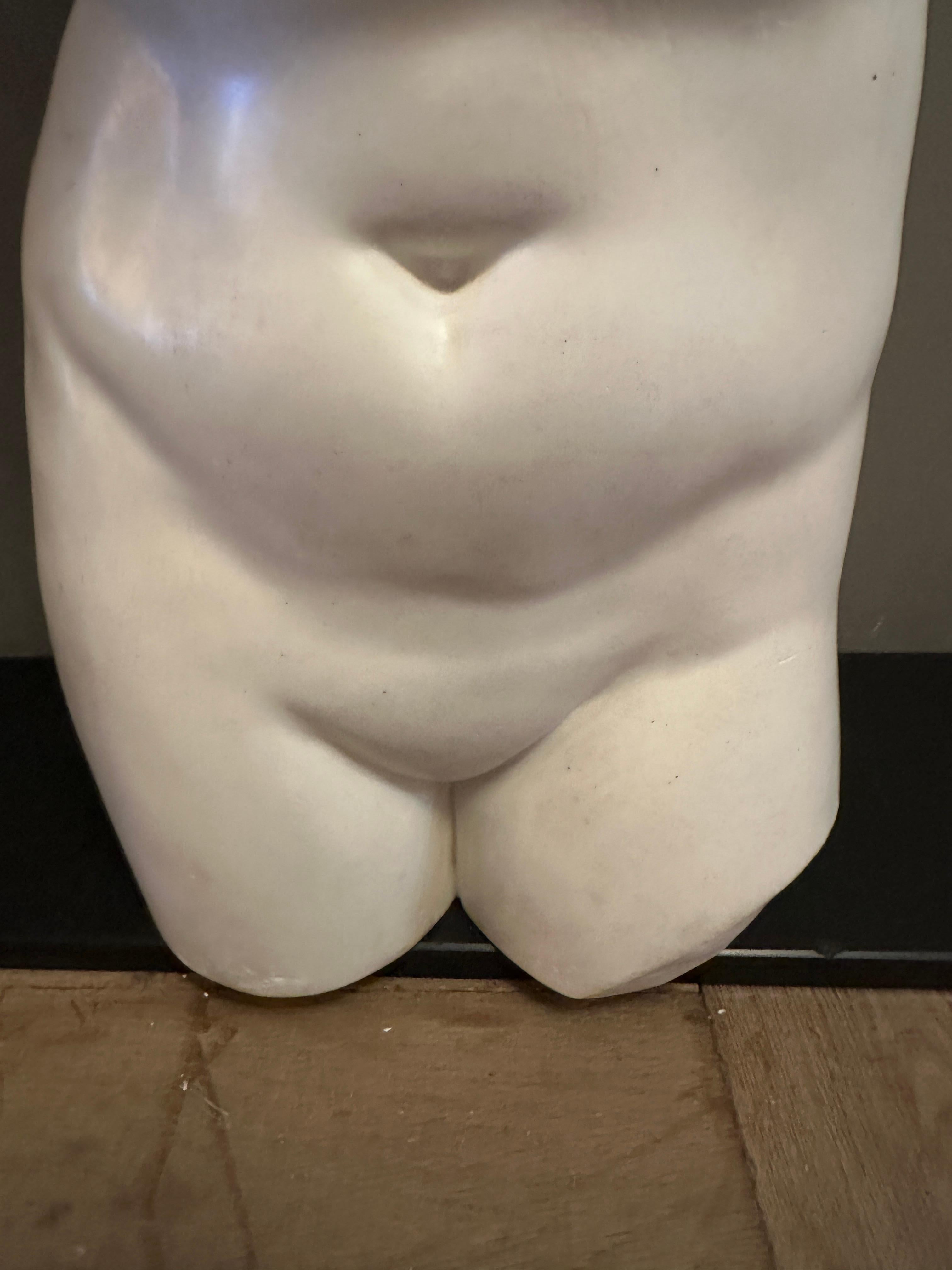 Torso italiano de escayola de tamaño natural de Venus de Milo siglo XX en venta