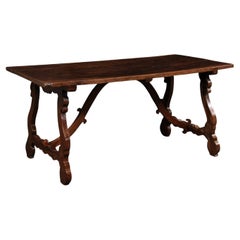An Italian Lyre Leg Dining Table from the Late 18th C.