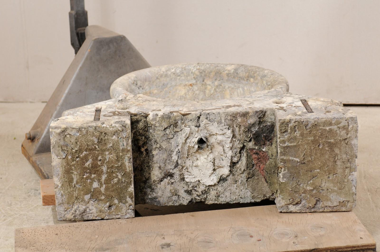 Italian Marble Fountain Basin from the 19th Century 7
