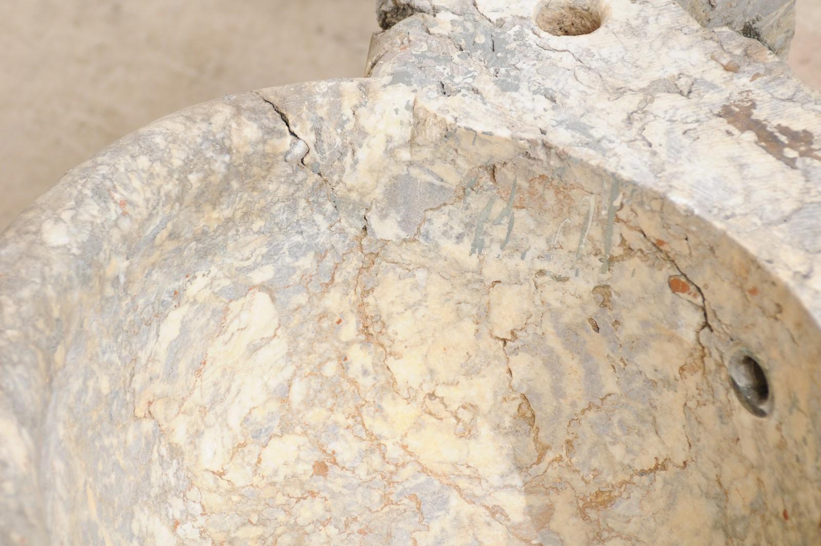 Italian Marble Fountain Basin from the 19th Century 2