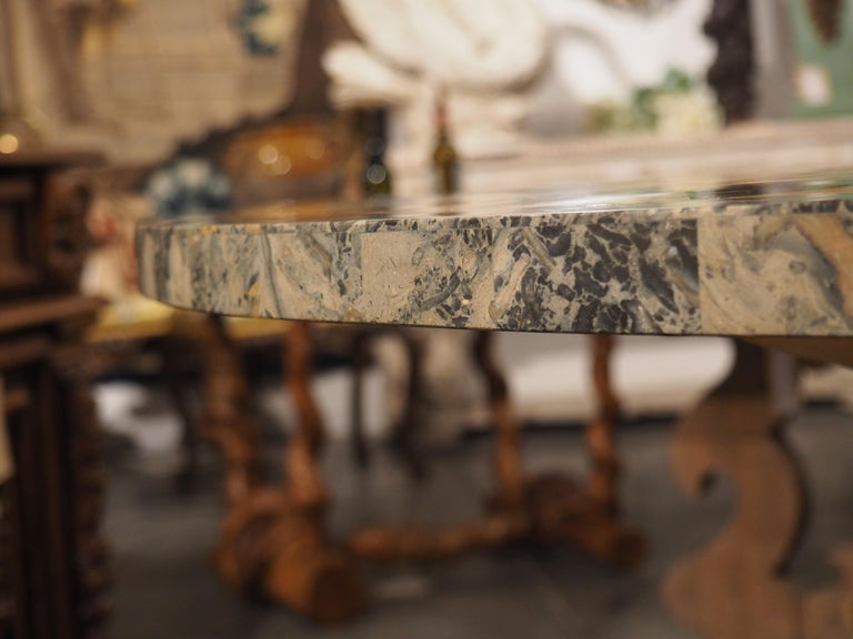 An Italian Marble Inlaid Specimen Center Table, 20th Century For Sale ...