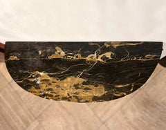 Italian Marble Top Iron Console