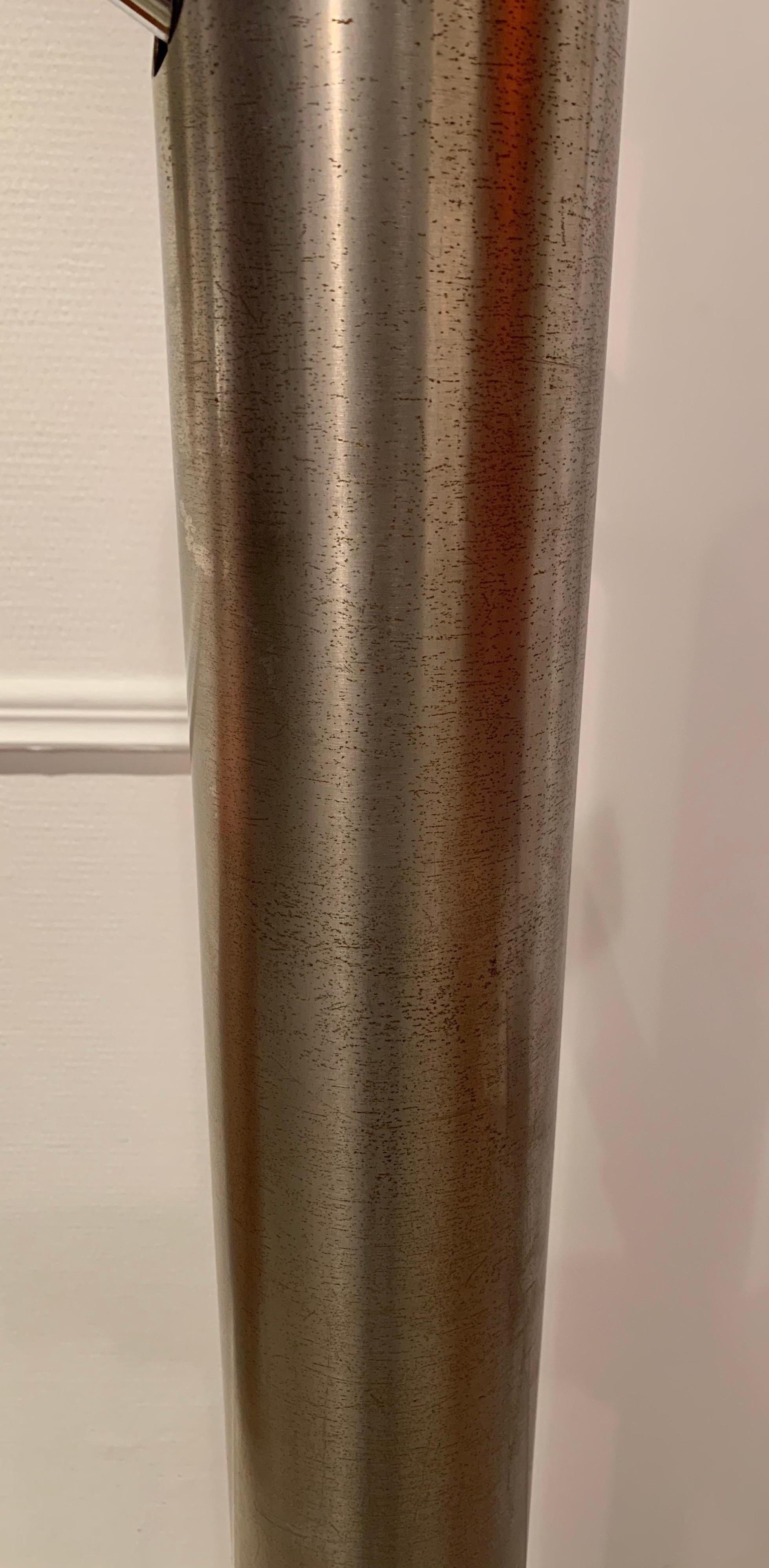 Italian Metal Plexiglass Floor Lamp, 1970s 1
