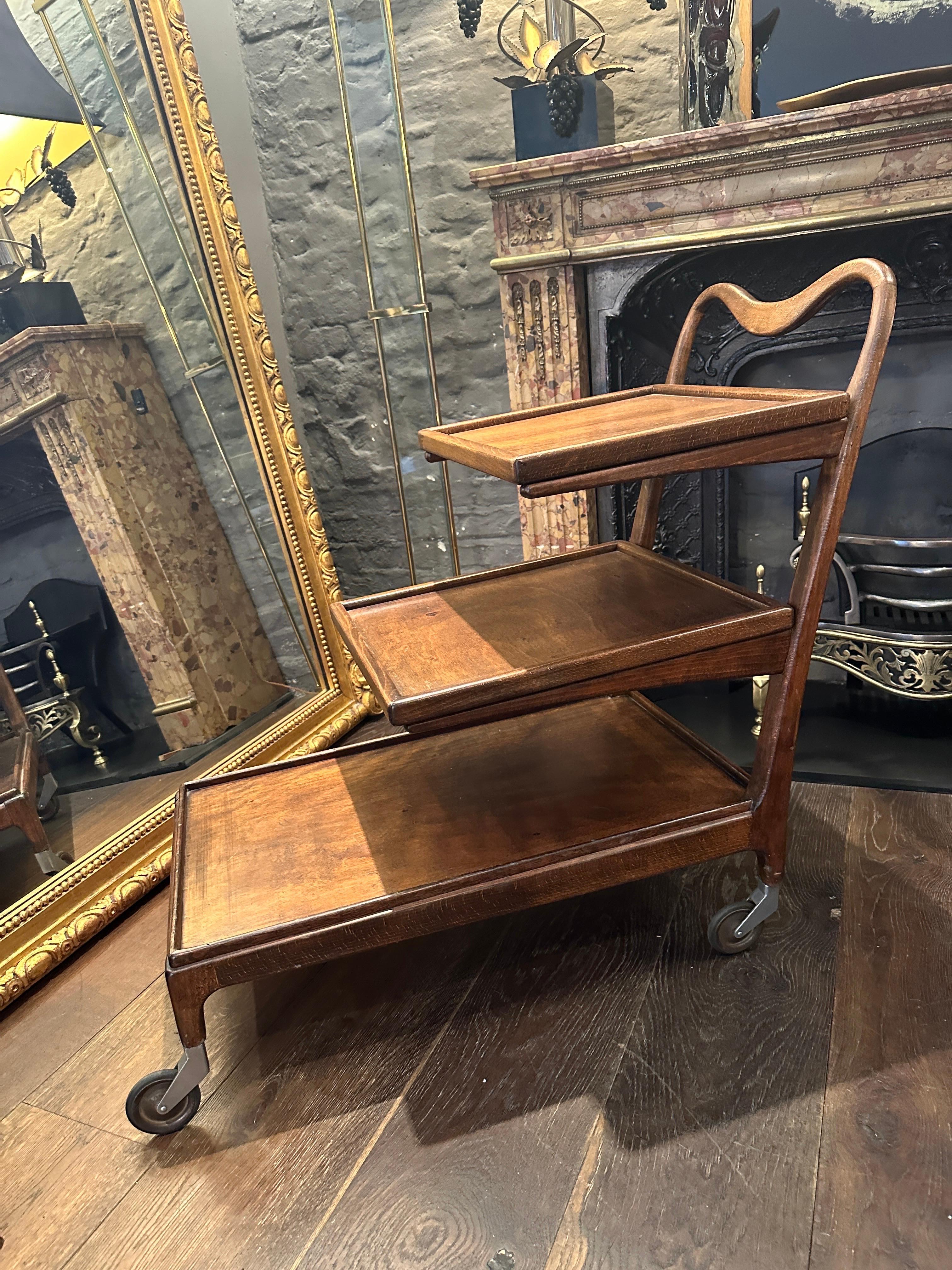 An Italian Mid Century Bar Cart By Cesare Lacca For Sale 4