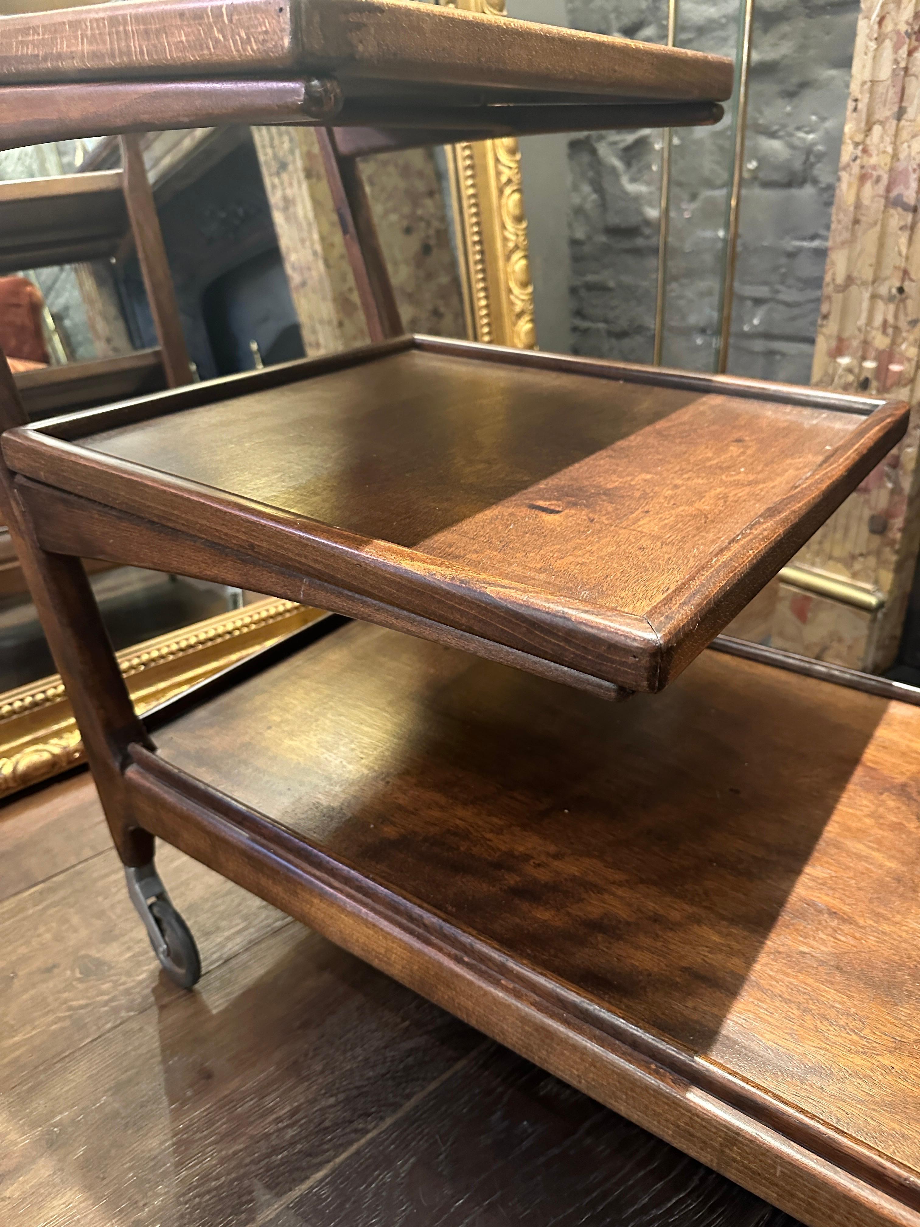 An Italian Mid Century Bar Cart By Cesare Lacca In Good Condition For Sale In London, GB