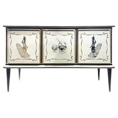 An Italian Mid-Century Modern Cocktail Credenza by Umberto Mascagni, ca. 1950